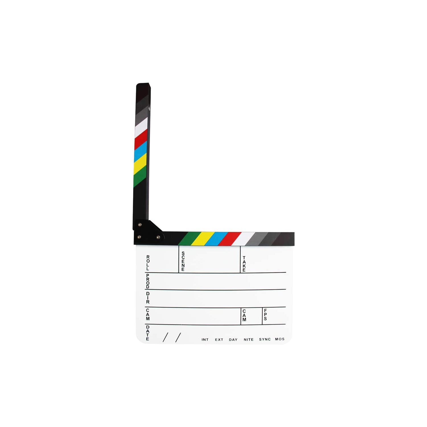 Clapboard, metteur en scène en acrylique, film hollywoodien film claquette décorative grande scène Clapboard Board avec gomme à effacer magnétique et
