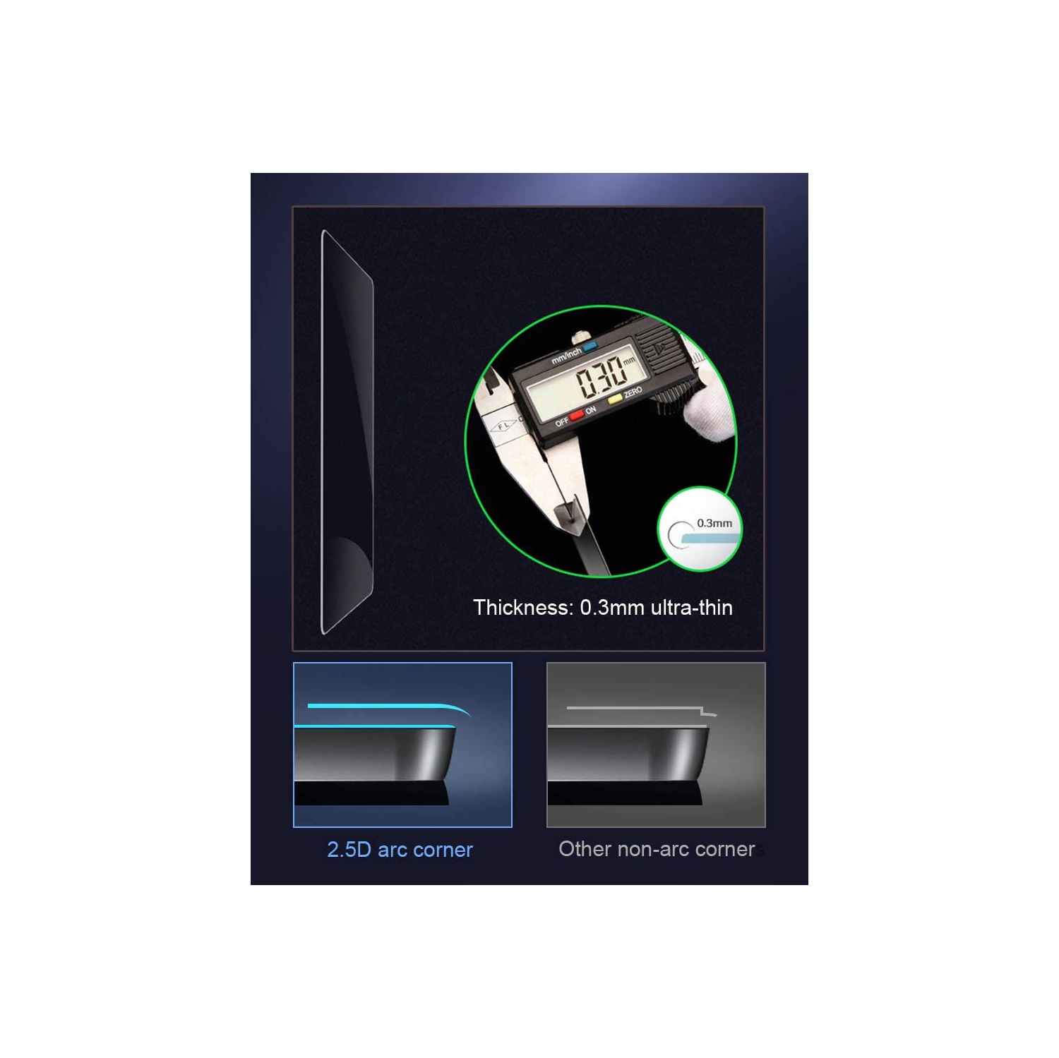 Protecteur d’écran compatible avec les appareils photo X-S10, X-T30II, X-T30, X-T20, X-T10 de Fujifilm, paquet de 3, verre trempé antirayure 9H de