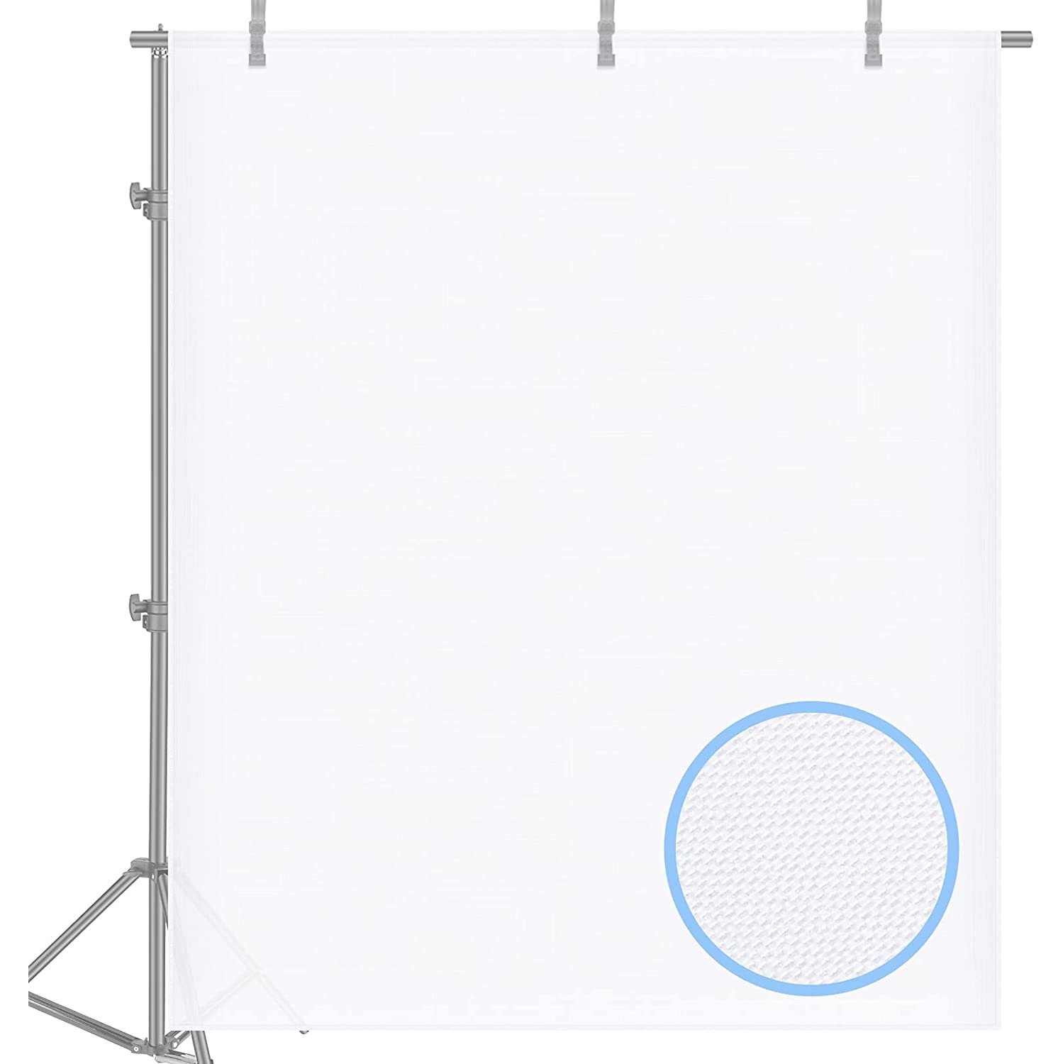 2 Yard x 60 Inch/1.8M x 1.5M Nylon Silk White Seamless Diffusion Fabric for Photography Softbox,Light Tent and Lighting Light Modifier