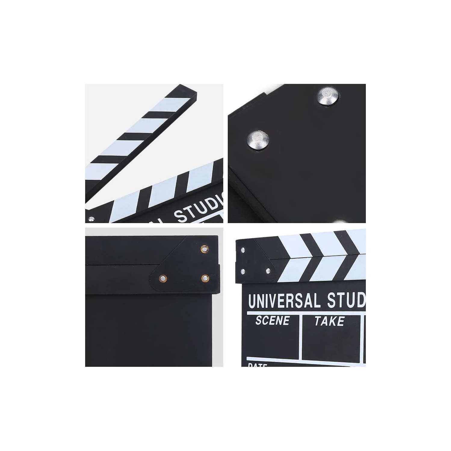 Professional Acrylic Clapboard Dry Erase TV Film Movie Director Cut Action Scene Clapper Board Slate With Marker Pen Eraser | Fruugo NO