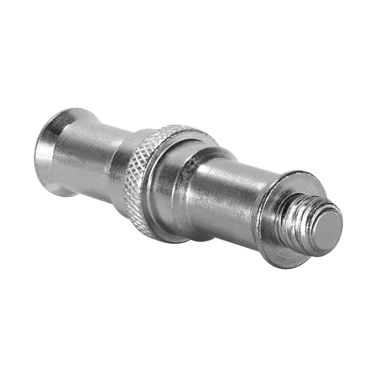 2 Pieces Standard 1/4 to 3/8 inch Metal Male Convertor Threaded Screw Adapter Spigot Stud for Studio Light Stand, Hotshoe/Coldshoe Adapter, Ball