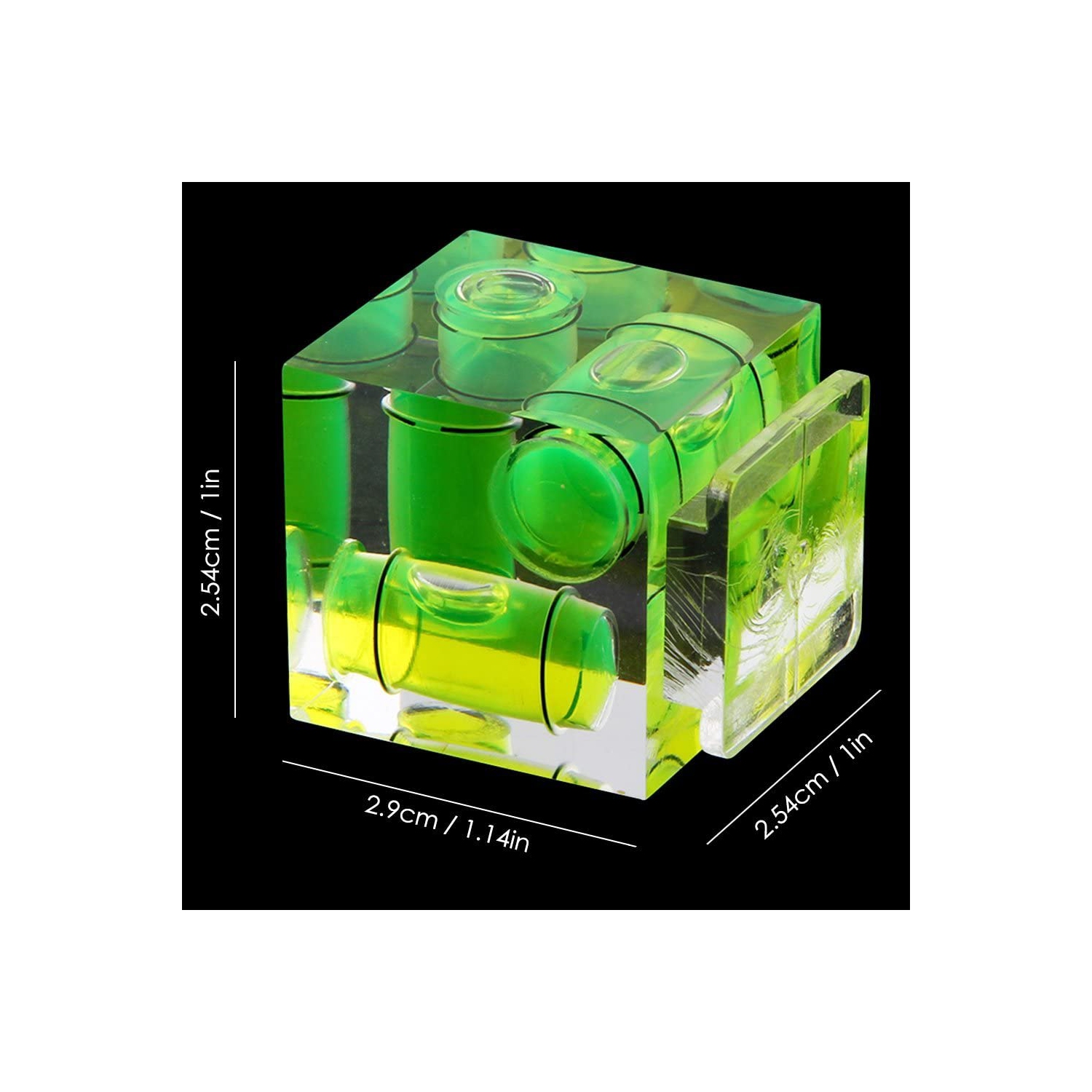 Triple 3 Axis Hot Shoe Bubble Spirit Level for Canon Nikon Pentax DSLR Camera