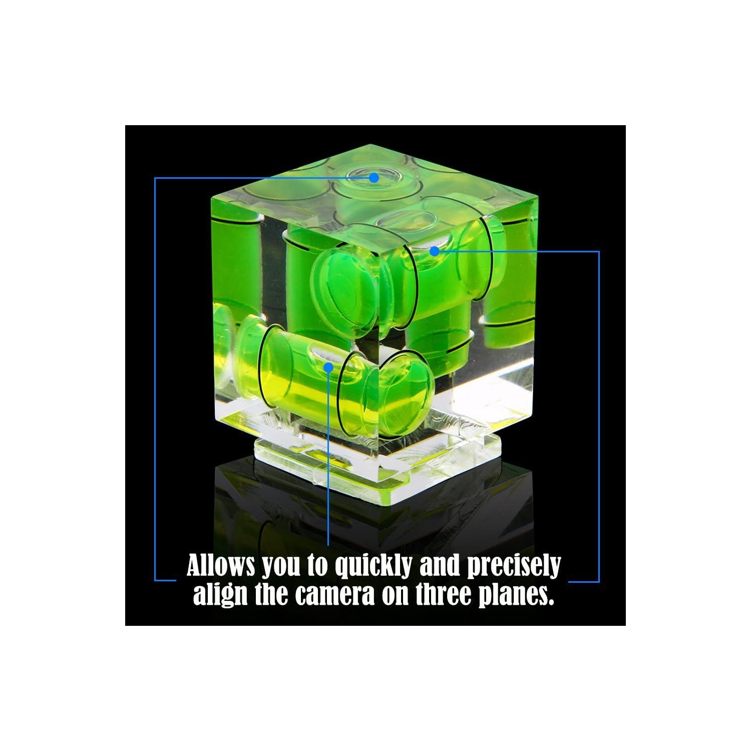 Triple 3 Axis Hot Shoe Bubble Spirit Level for Canon Nikon Pentax DSLR Camera