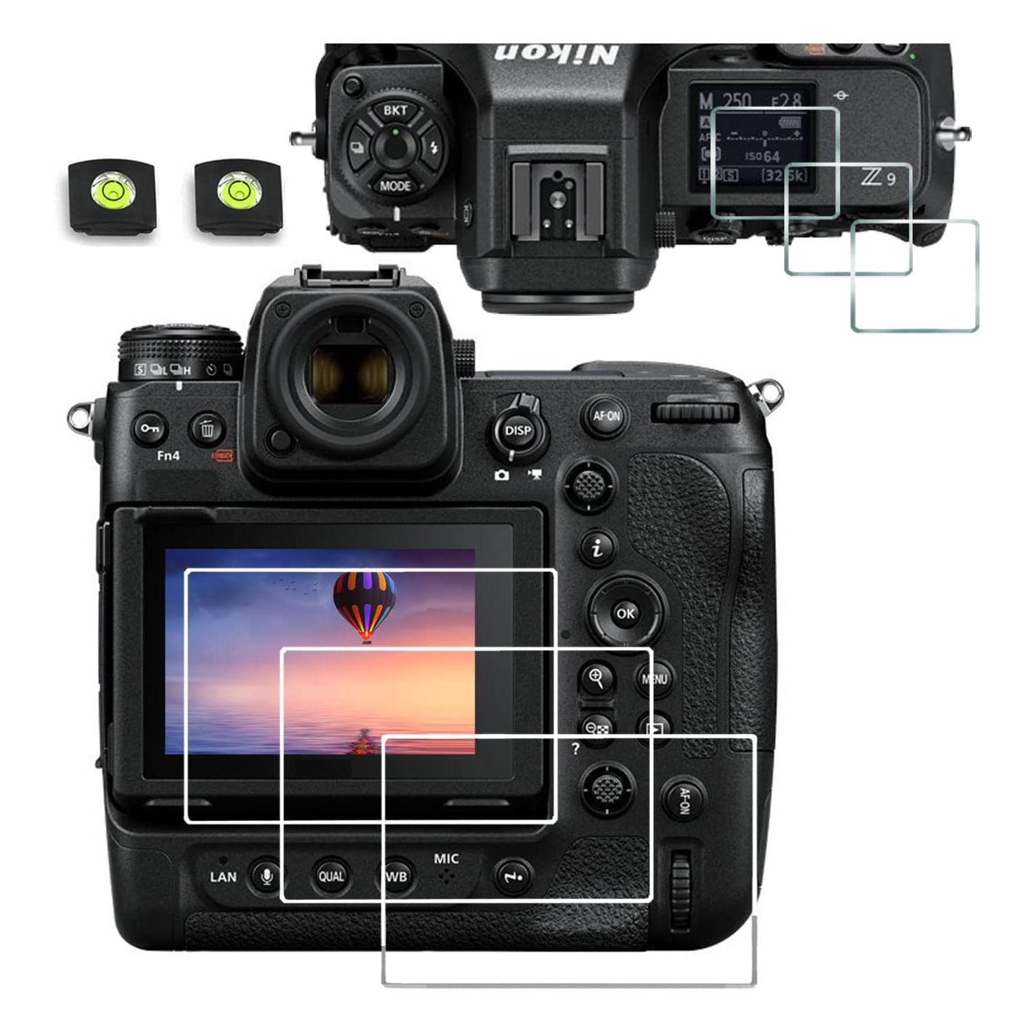 Compatible avec le protecteur d’écran ACL et SUPÉRIEUR pour l’appareil photo Z9 Z 9 de Nikon, protecteur rigide en verre trempé antirayure pour Hot