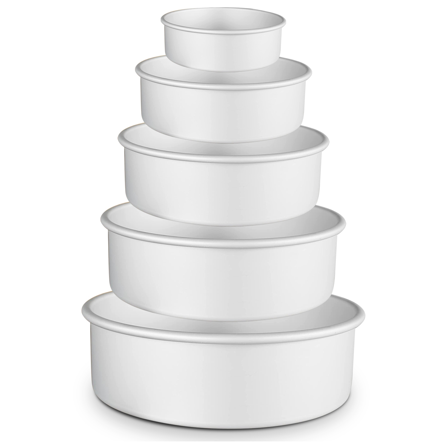 Round Cake Pan 4” Deep – Set Of 5