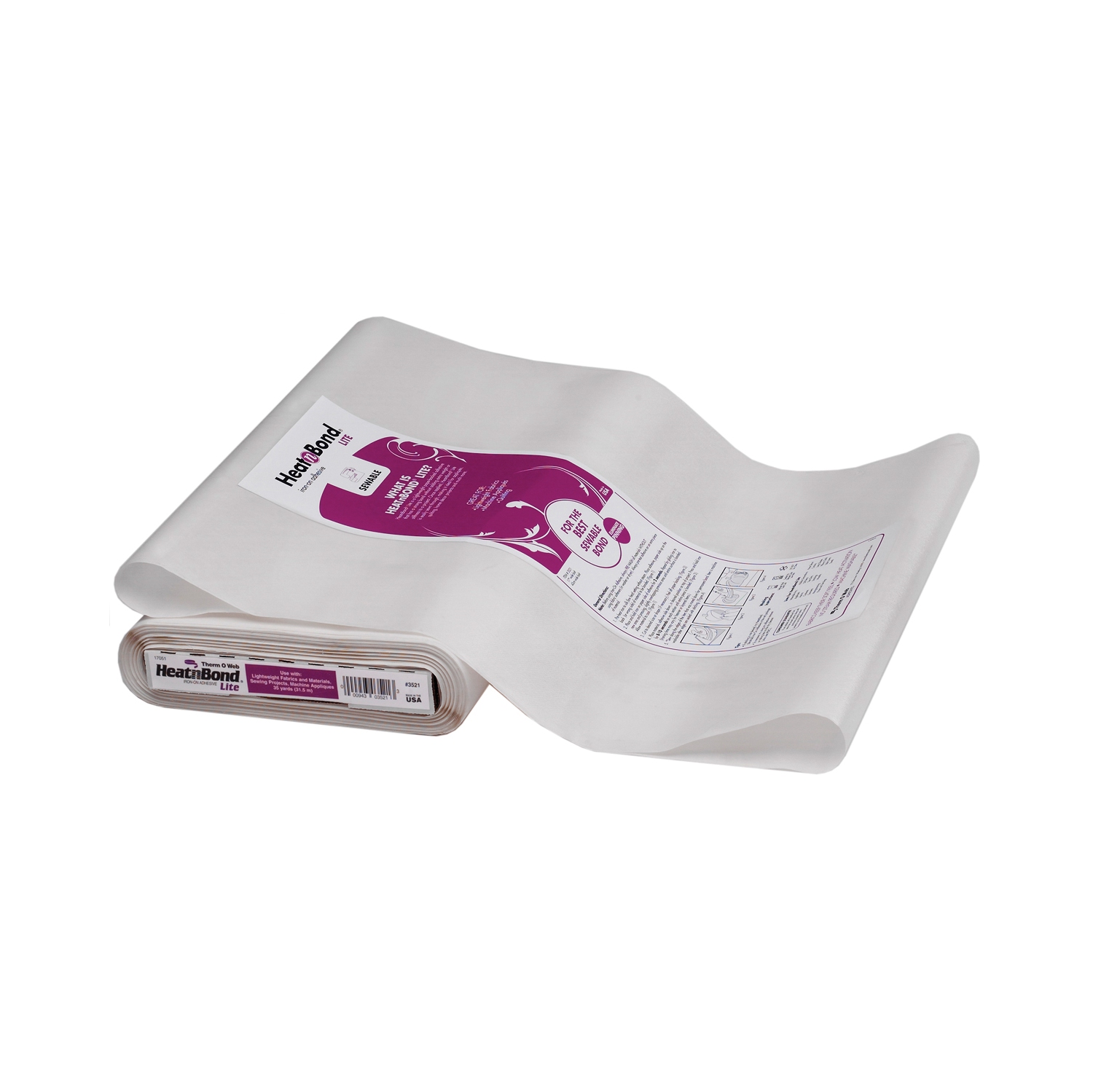 Adhésif thermoBond Lite Iron-On, blanc, 17 x 35 vg