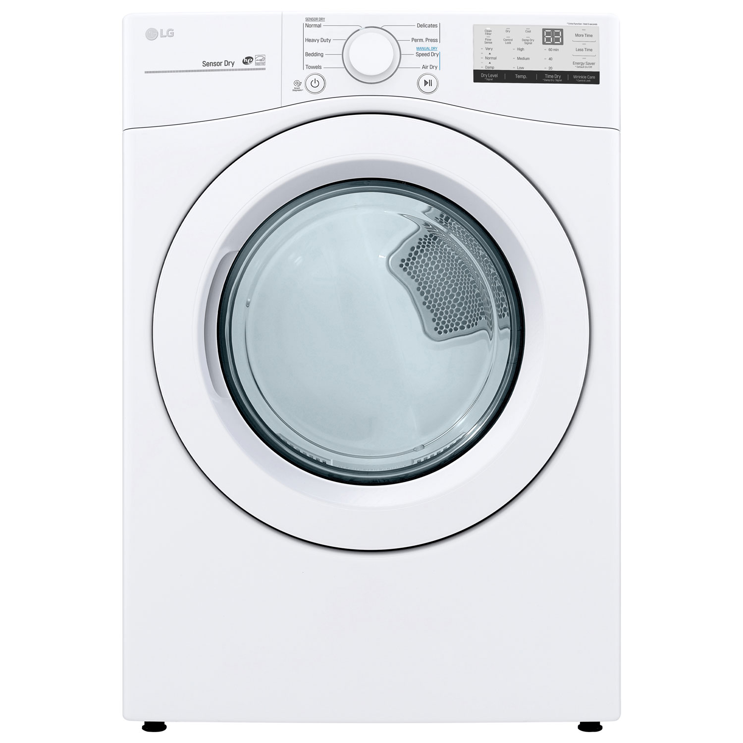 LG 7.4 Cu. Ft. Electric Dryer (DLE3400W) - White