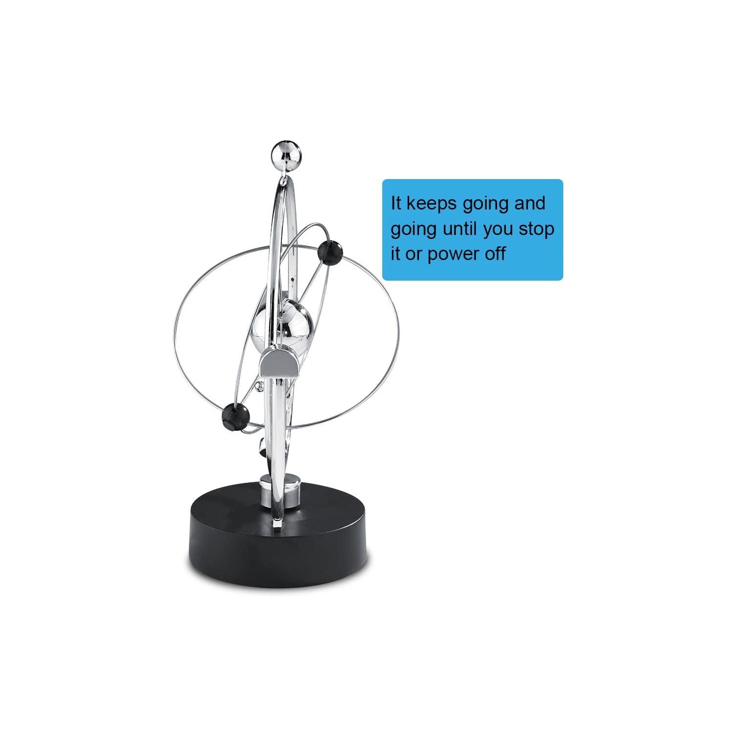 Revolving Mars Planet Orbit Mobile Electronic Perpetual Motion Toy Simulation Milky Way Movement Swing Ball Home Office Desk Table Ornament