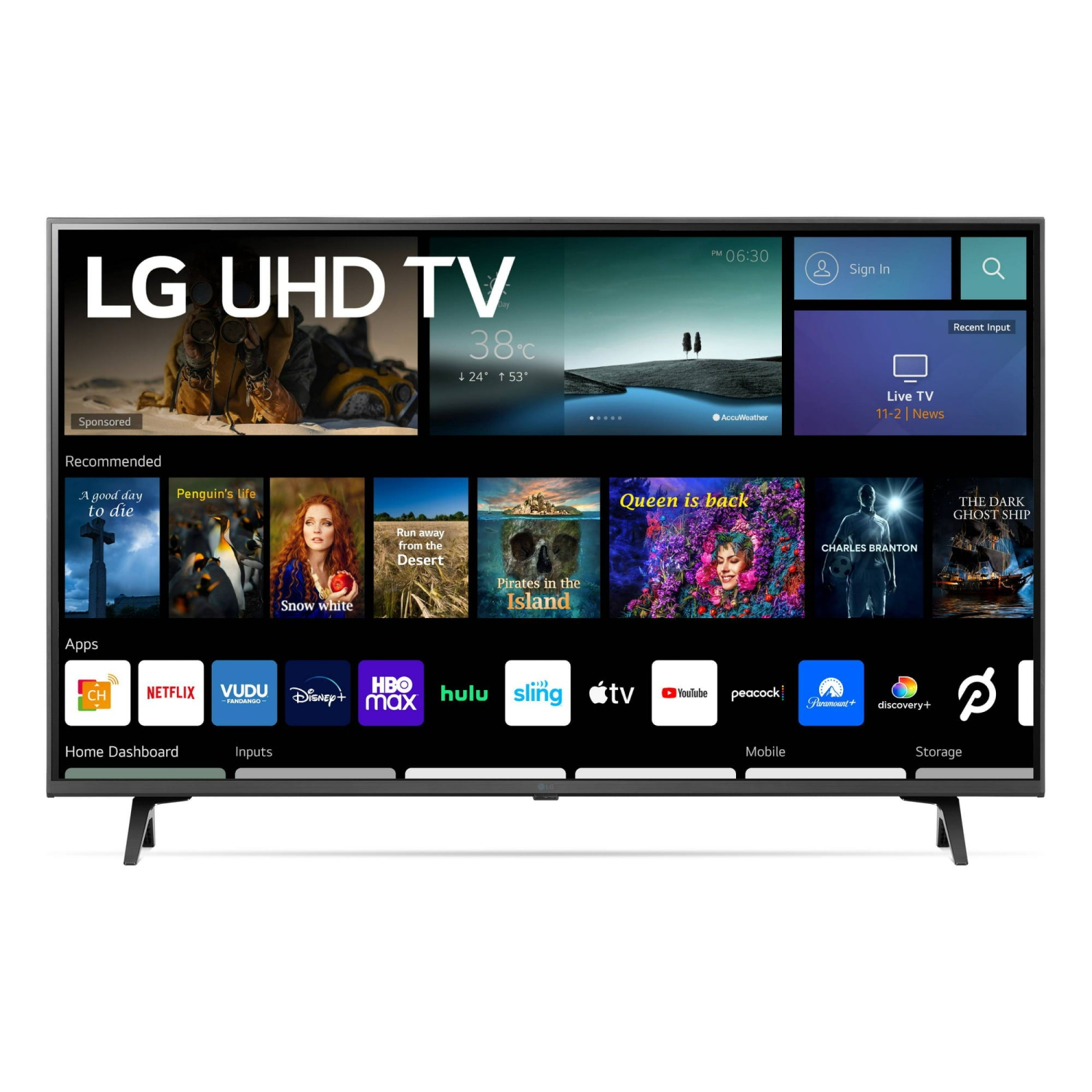 LG 70" Class 4K UHD 2160P webOS Smart TV (70UQ7070ZUD) - REFURBISHED