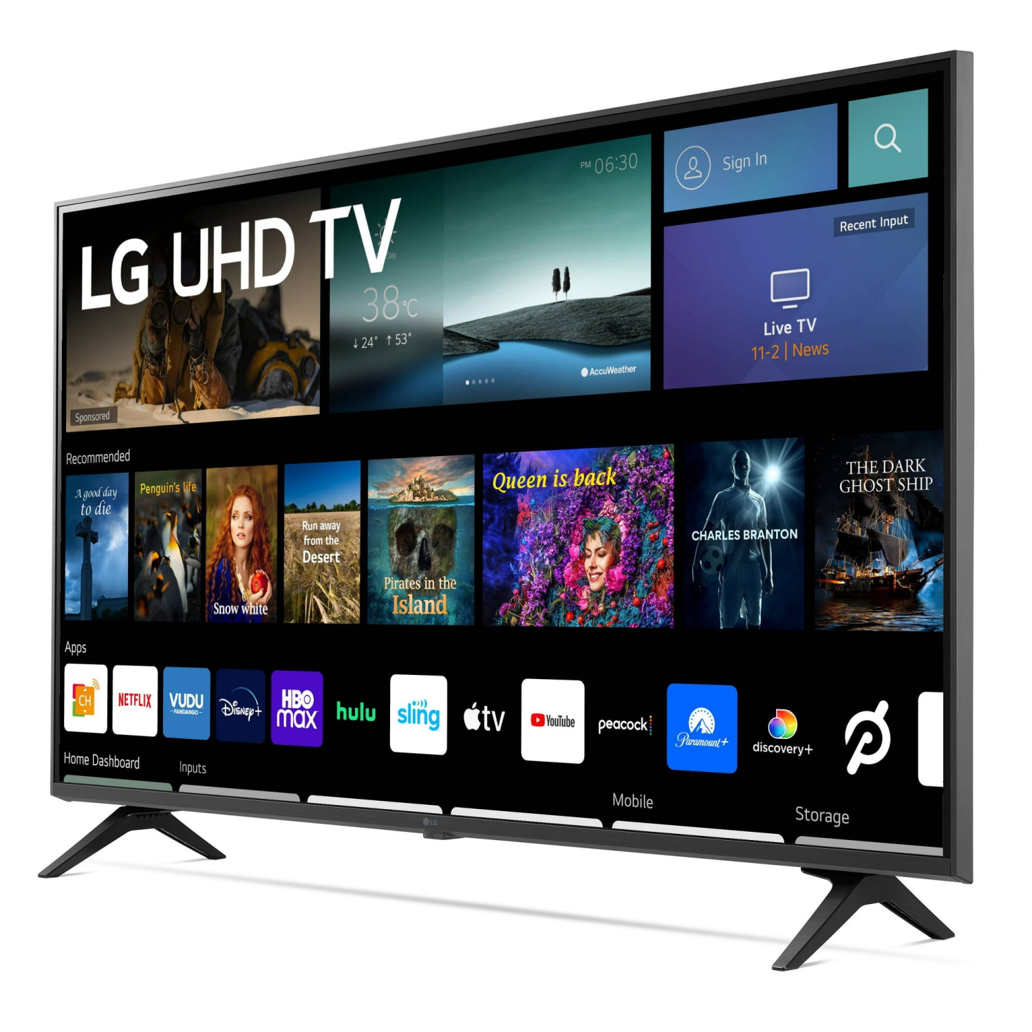 REFURBISHED - LG 50" Class 4K UHD 2160P webOS Smart TV (50UQ7070ZUE)