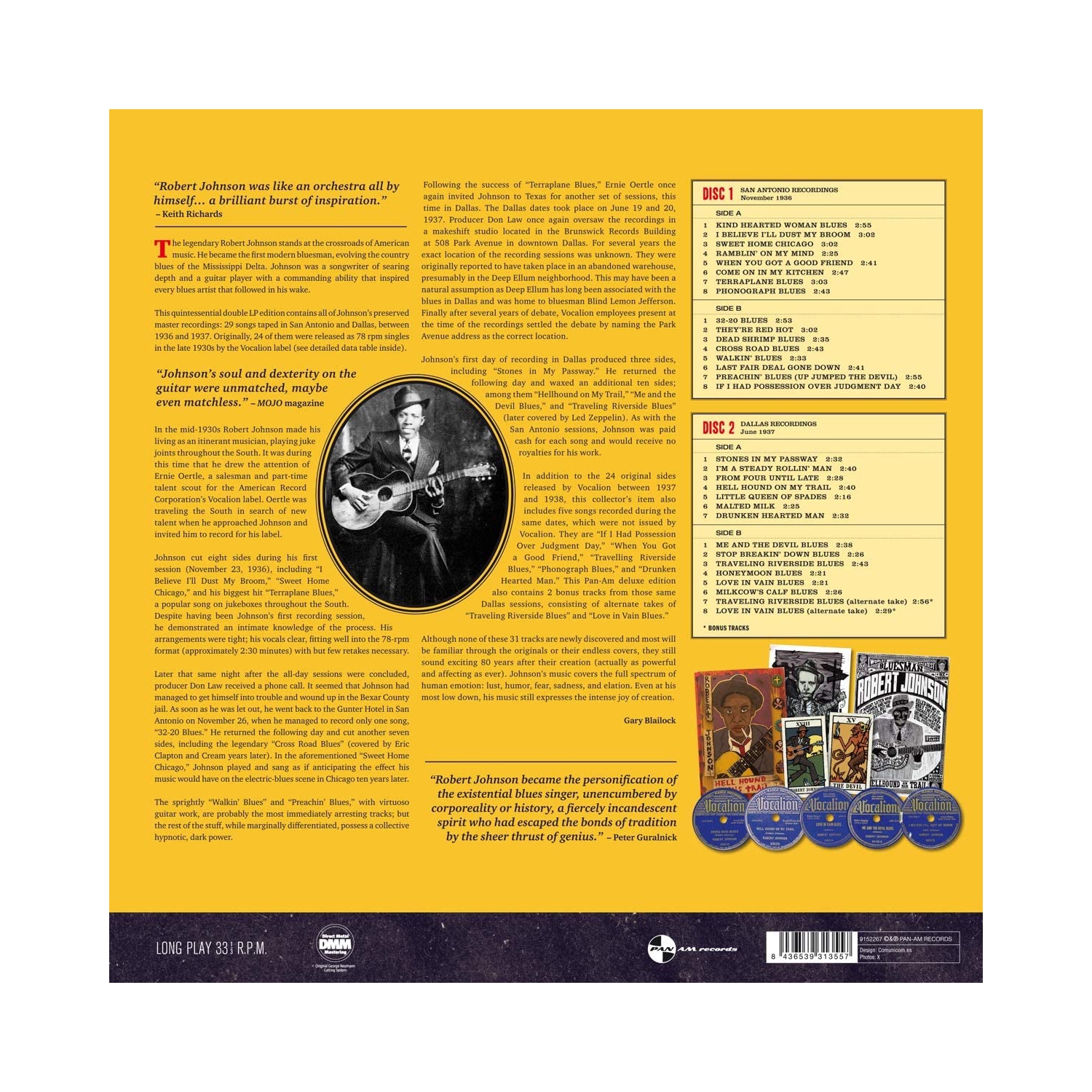 Robert Johnson - Genius Of The Blues: The Complete Master Takes [Vinyl] Spain -