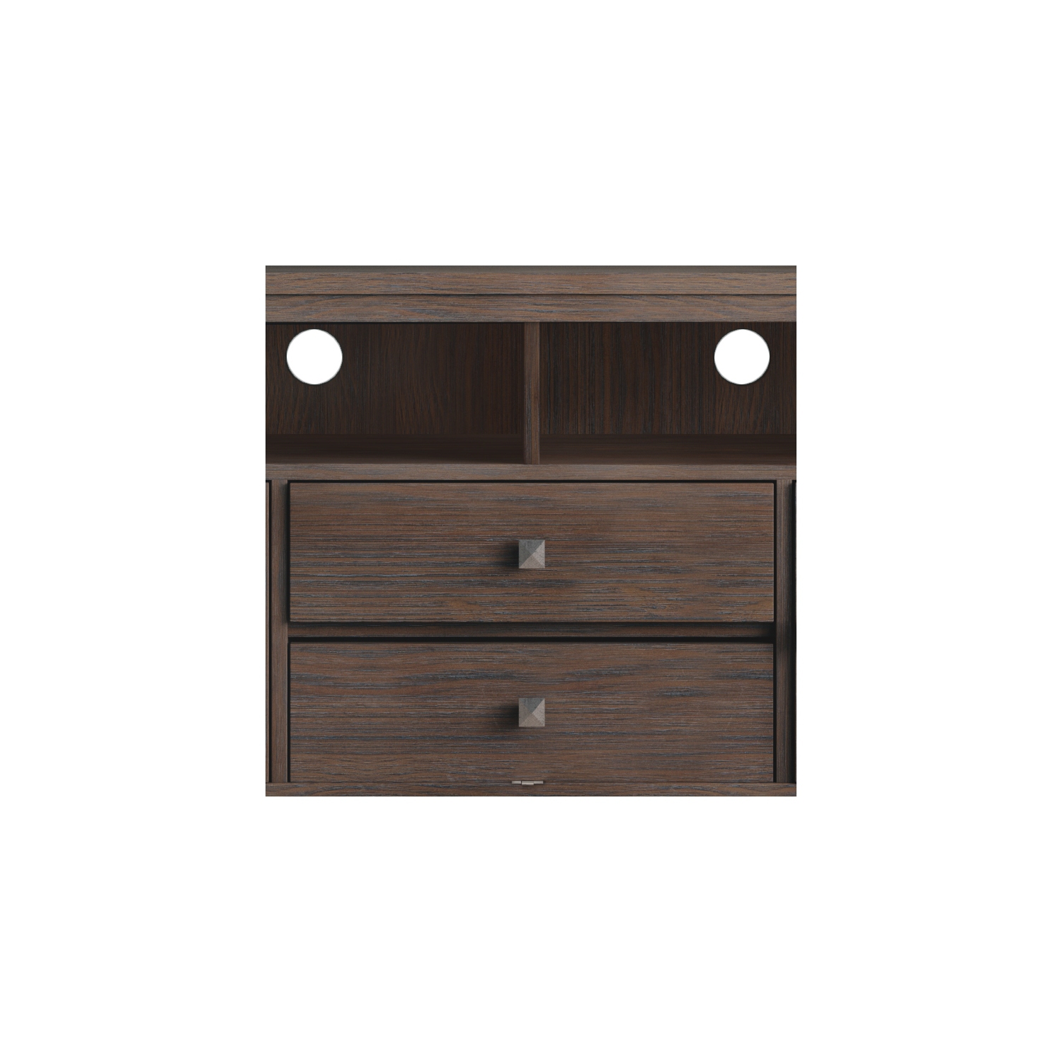 Simpli Home Cosmopolitan 72" Solid Wood TV Media Stand in Farmhouse Brown