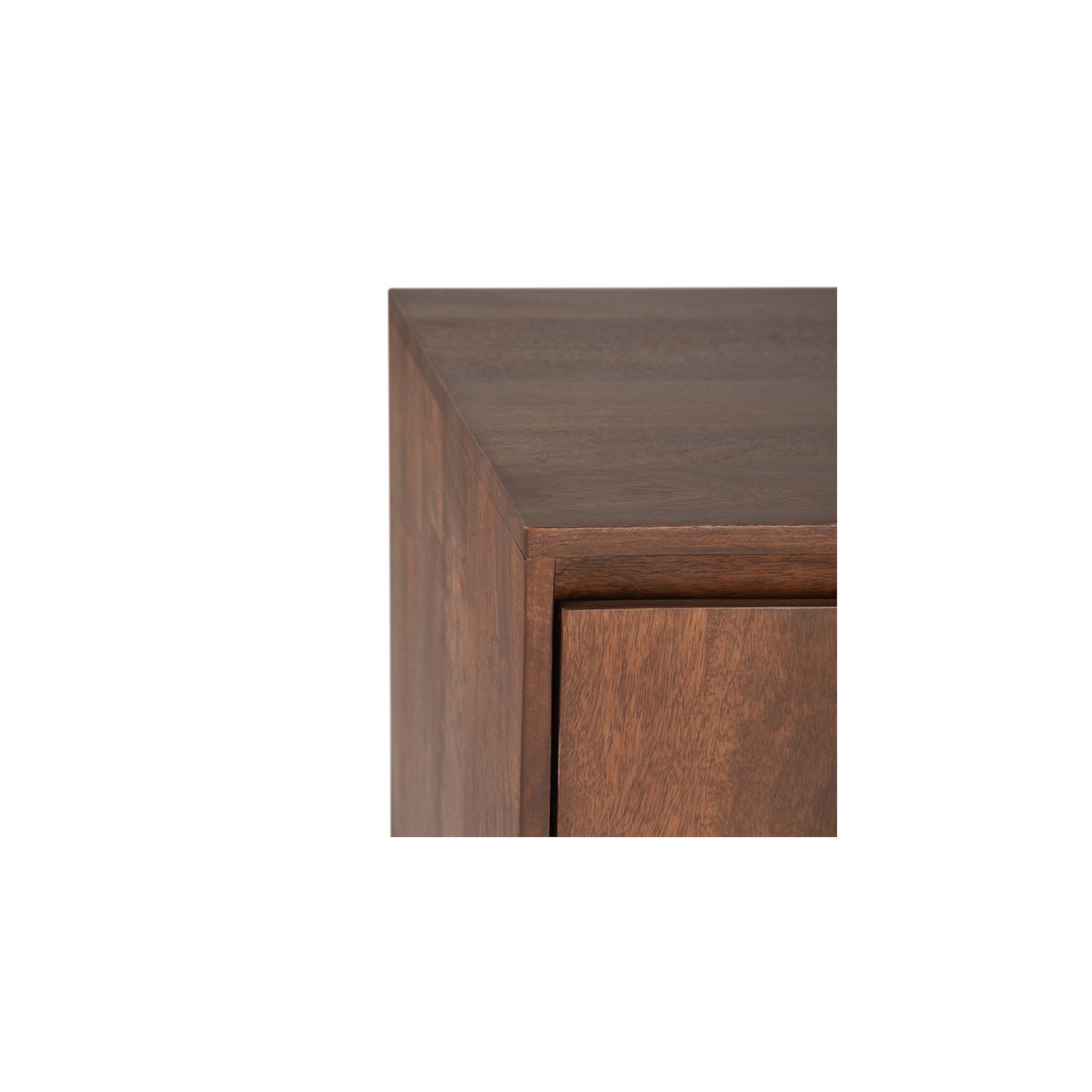 Hunter SOLID MANGO WOOD TV Media Stand in Umber Brown Stain For TVs up to 65 in