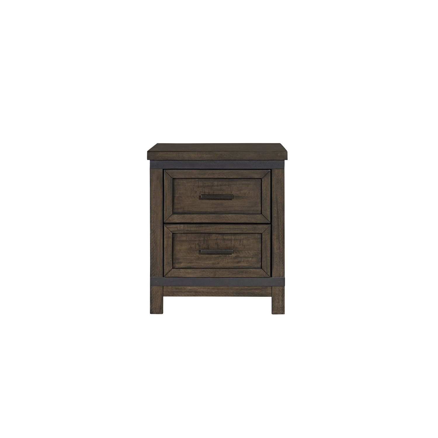 Thornwood Hills Dark Gray 2 Drawer Night Stand