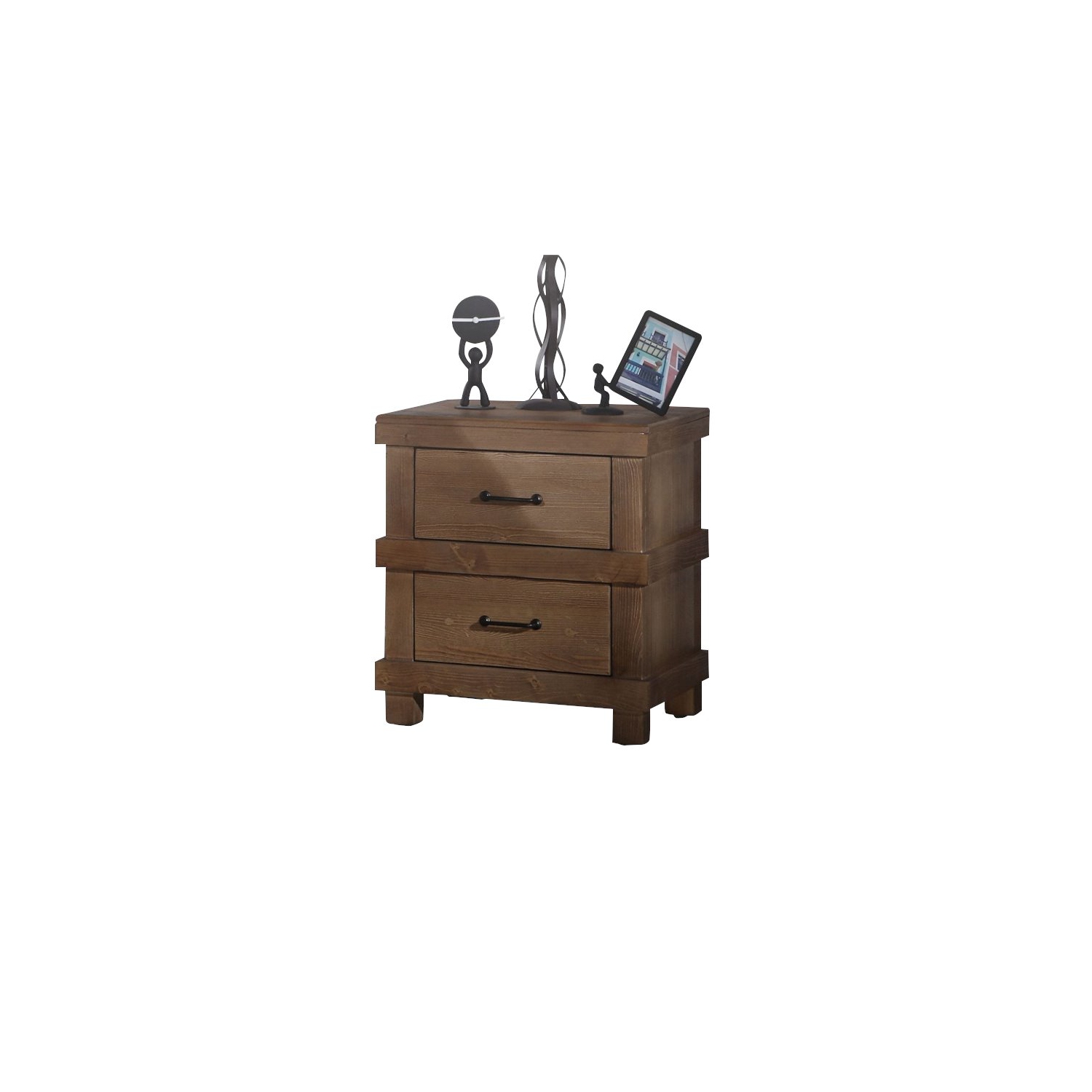 ACME Furniture Adams Nightstand in Antique Oak