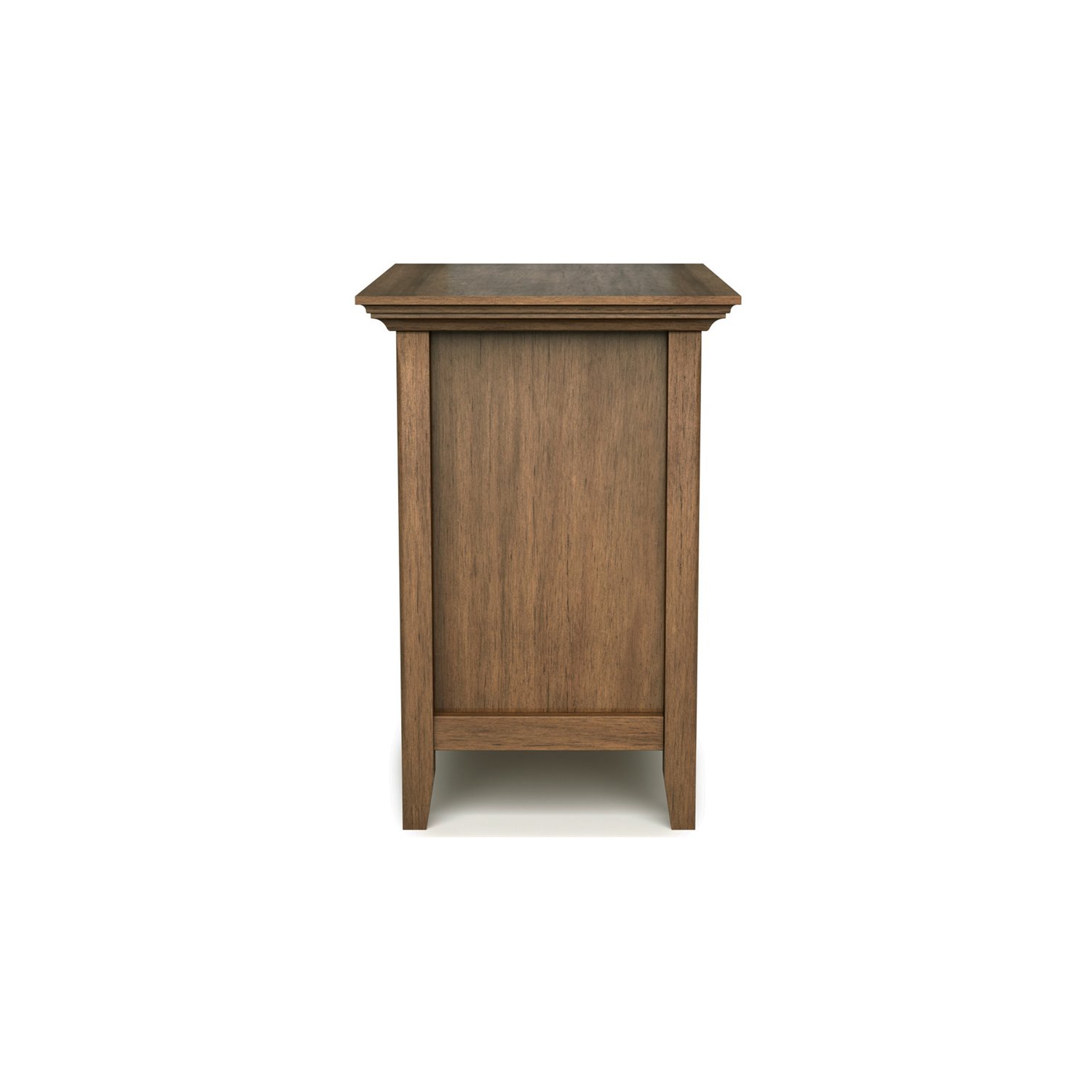 Simpli Home Amherst Transitional Solid Wood Nightstand in Natural Aged Brown