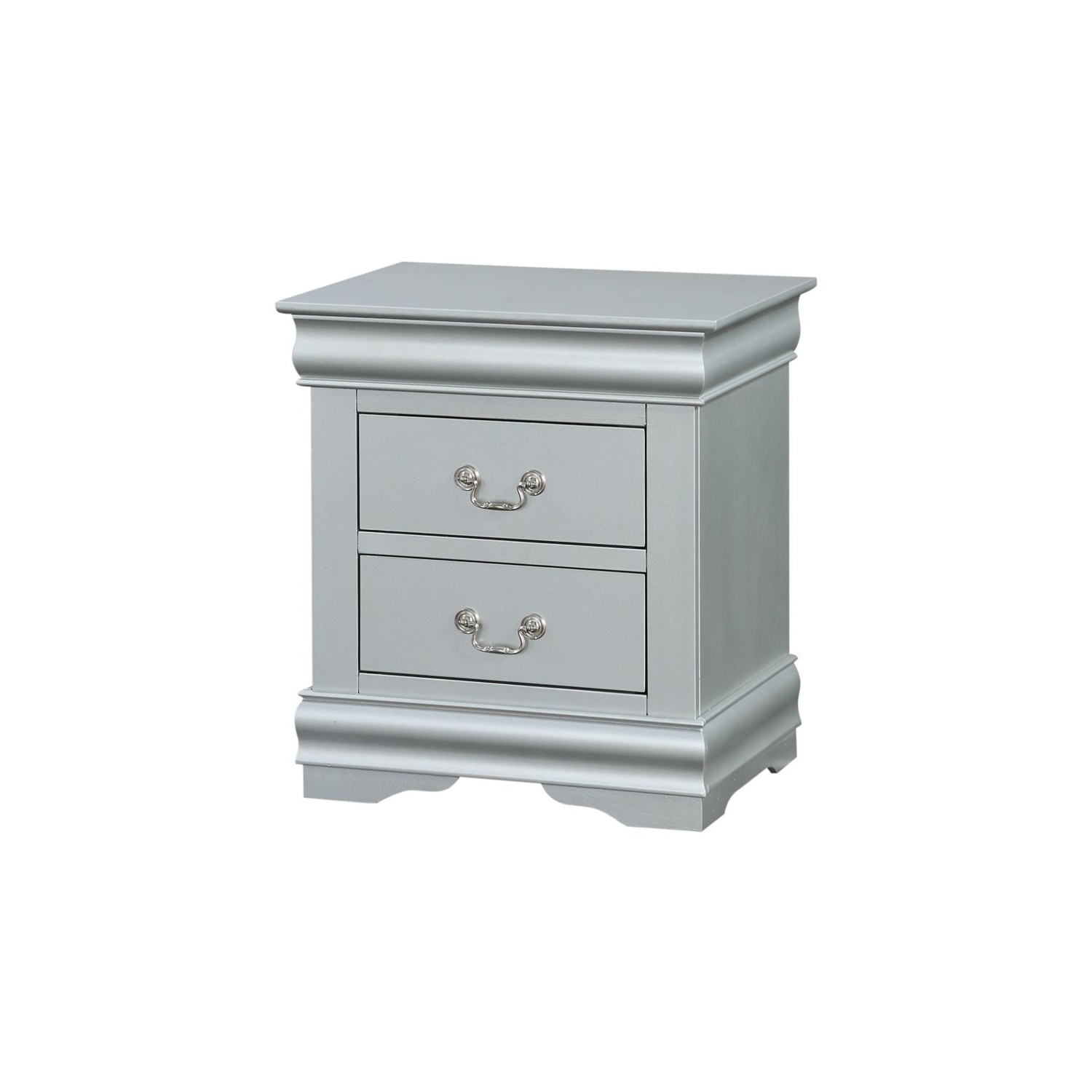 ACME Louis Philippe III Table de chevet - Platine