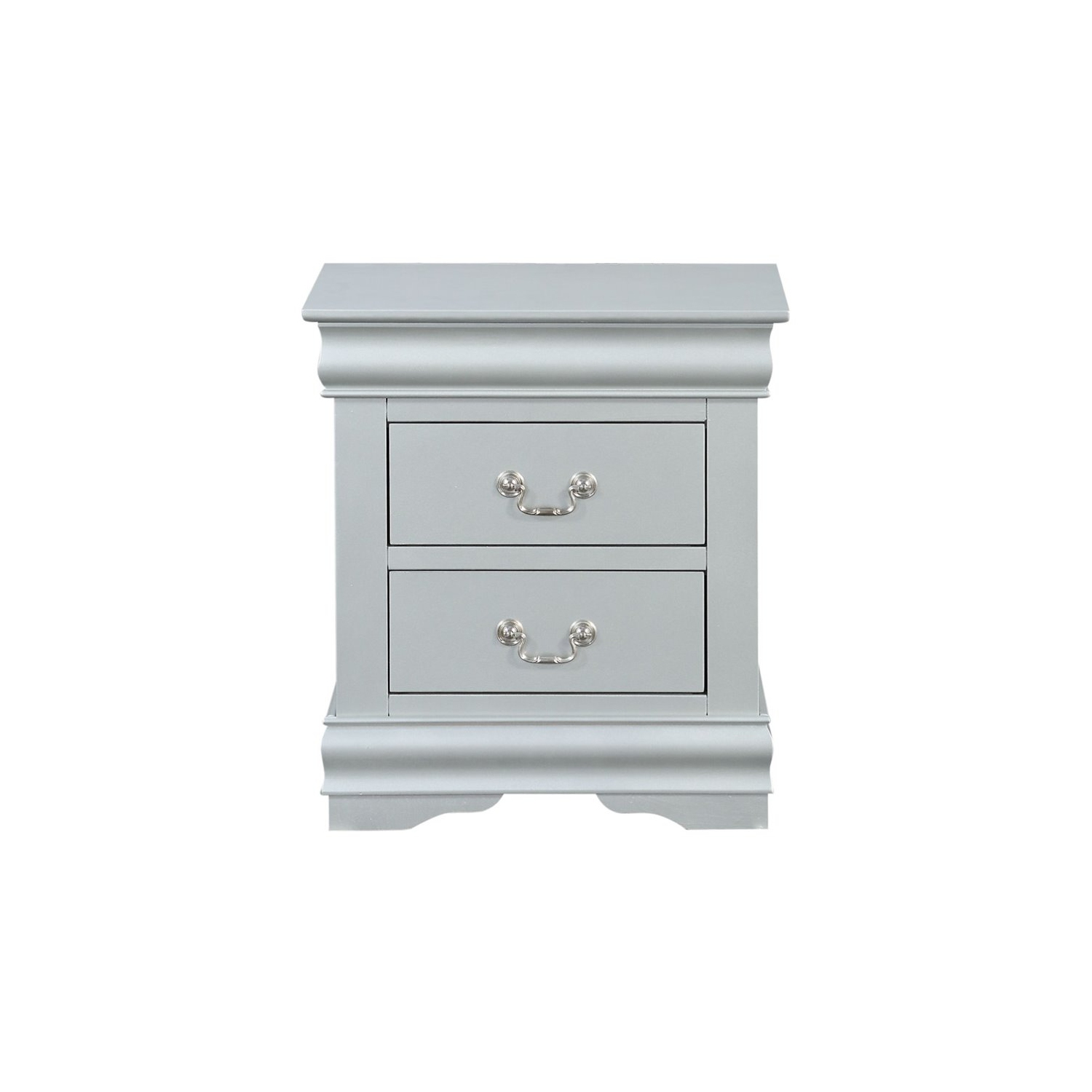 ACME Louis Philippe III Table de chevet - Platine