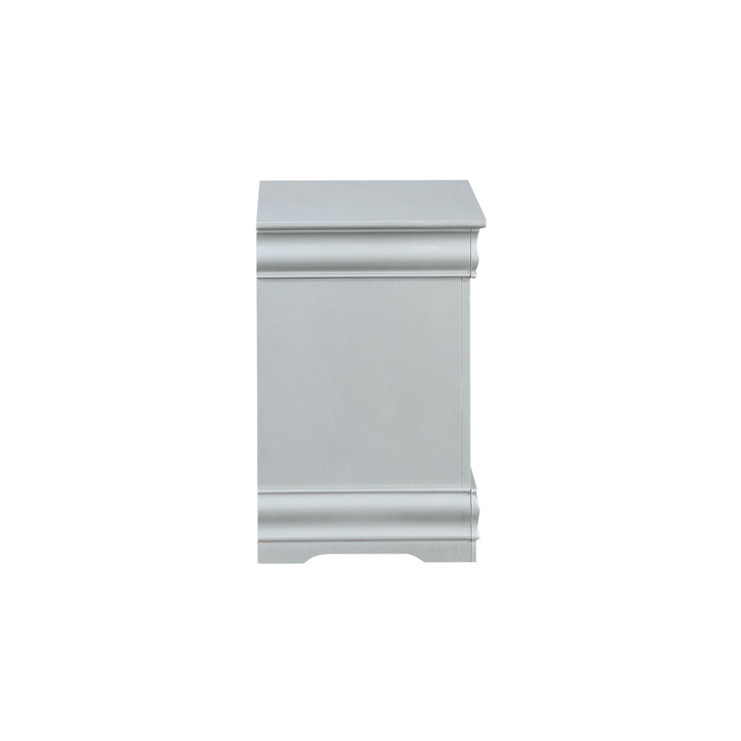 ACME Louis Philippe III Table de chevet - Platine