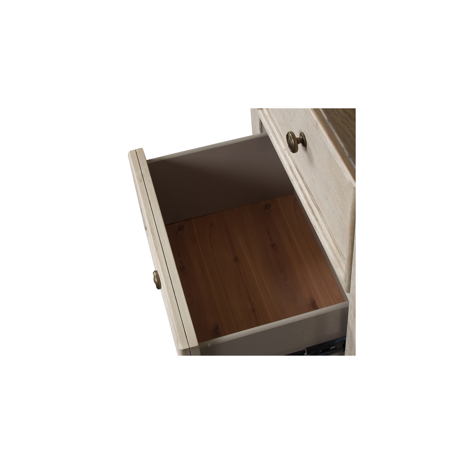 Heartland White 2 Drawer Night Stand w/ Charging Station