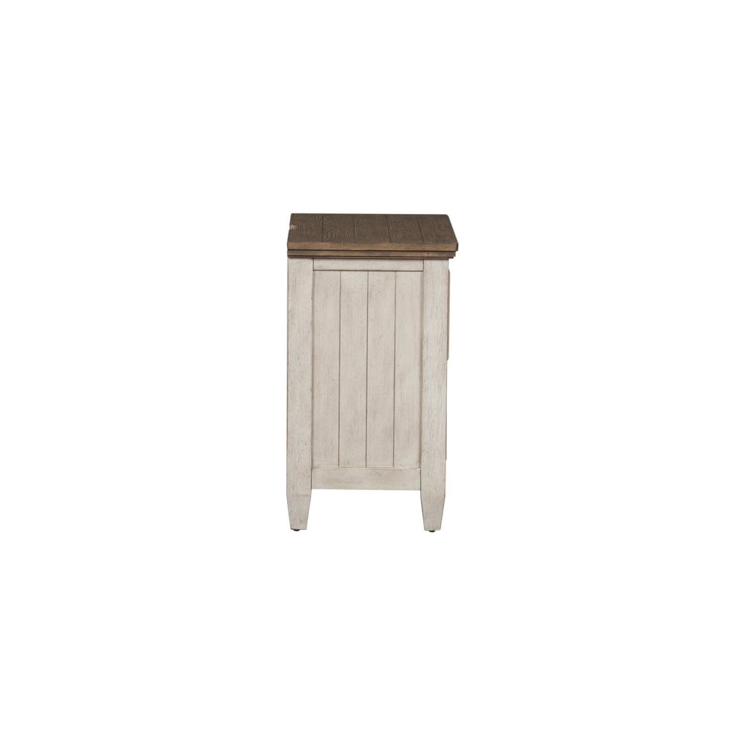 Heartland White 2 Drawer Night Stand w/ Charging Station