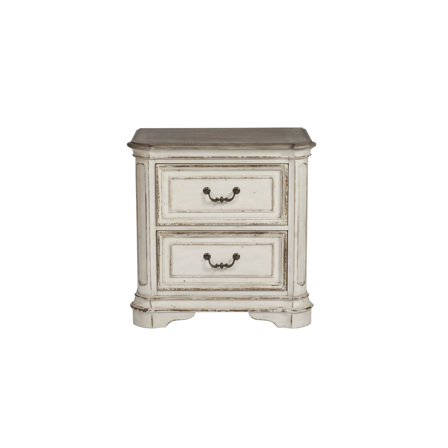Magnolia Manor White 2 Drawer Night Stand