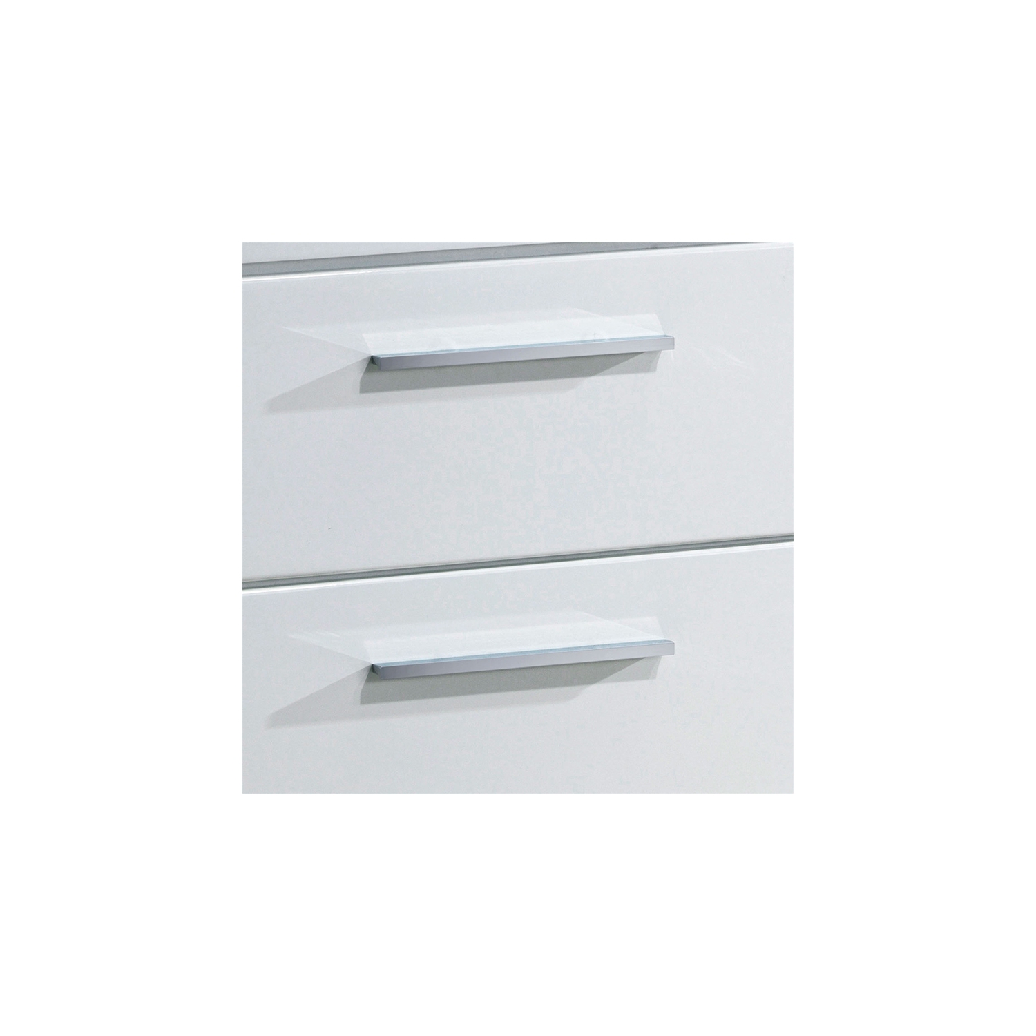 Furniture of America Rayland Solid Wood 2-Drawer Nightstand in Glossy White