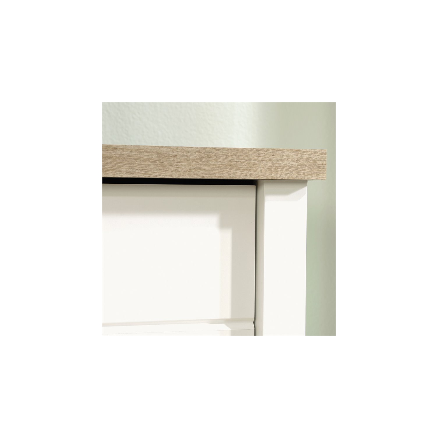 Sauder Cottage Road 6 Drawer Double Dresser in Soft White