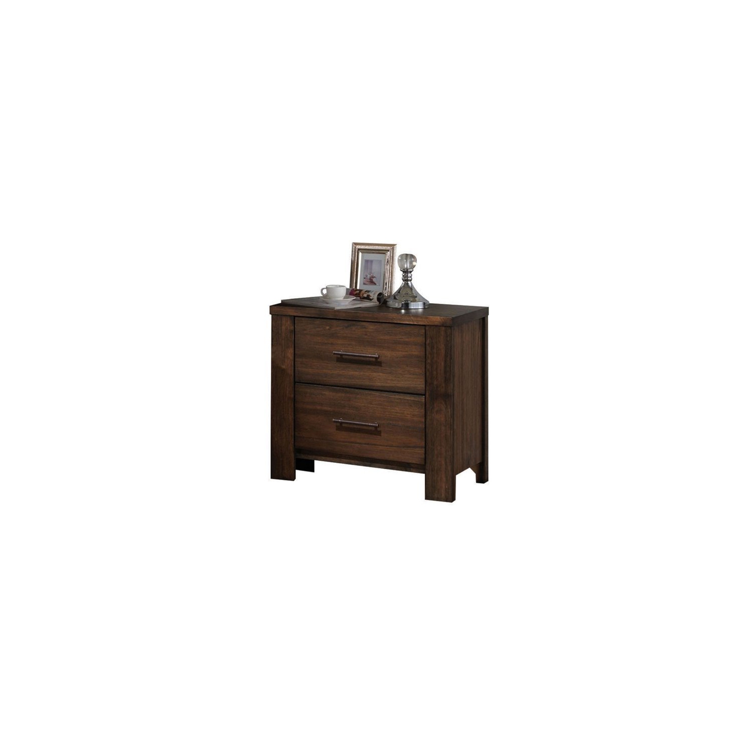 ACME Furniture Merrilee 2 Drawer Nightstand in Oak