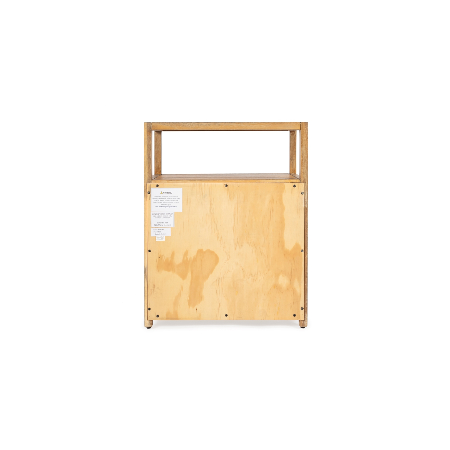 Butler Specialty Company Lark 2-Drawer Wood Nightstand - Natural