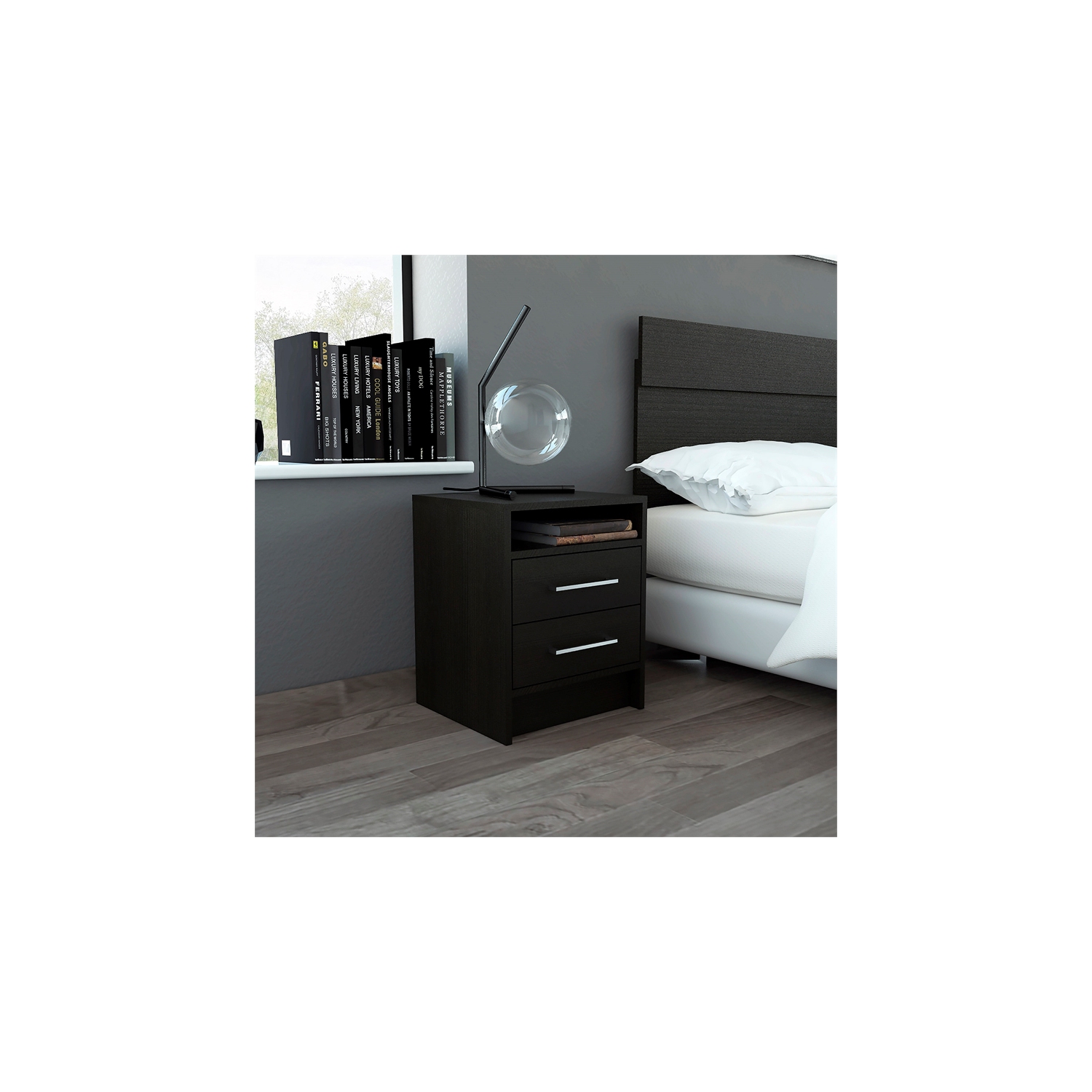 Bowery Hill Nightstand in Espresso
