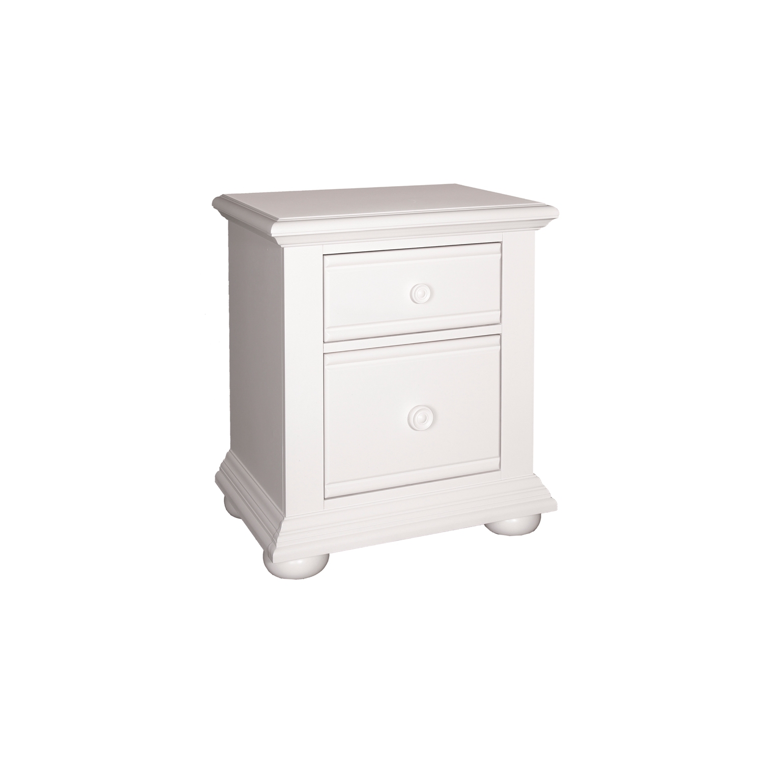 Summer House White 2 Drawer Night Stand