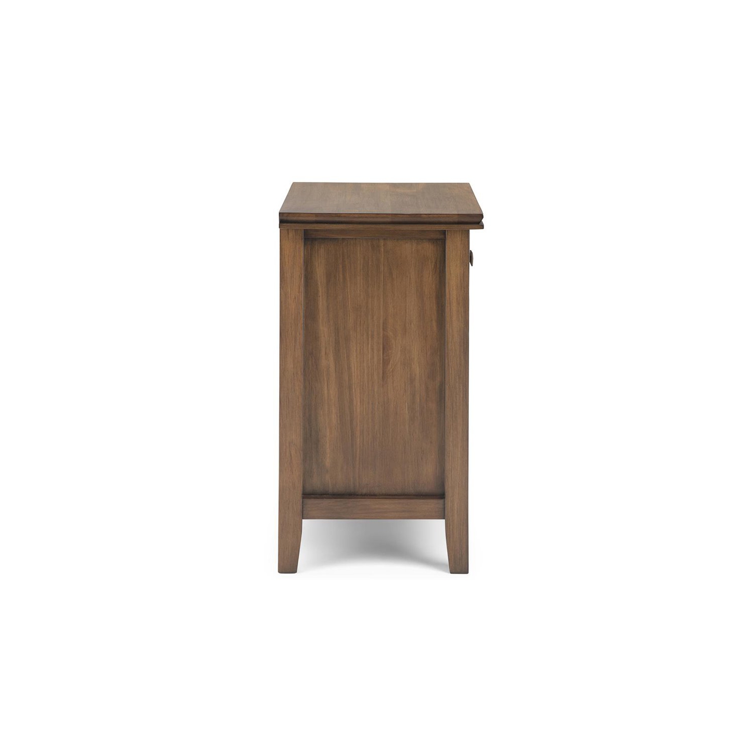 Simpli Home Artisan Wood 24" Transitional Bedside Nightstand Table in Rustic Natural Brown