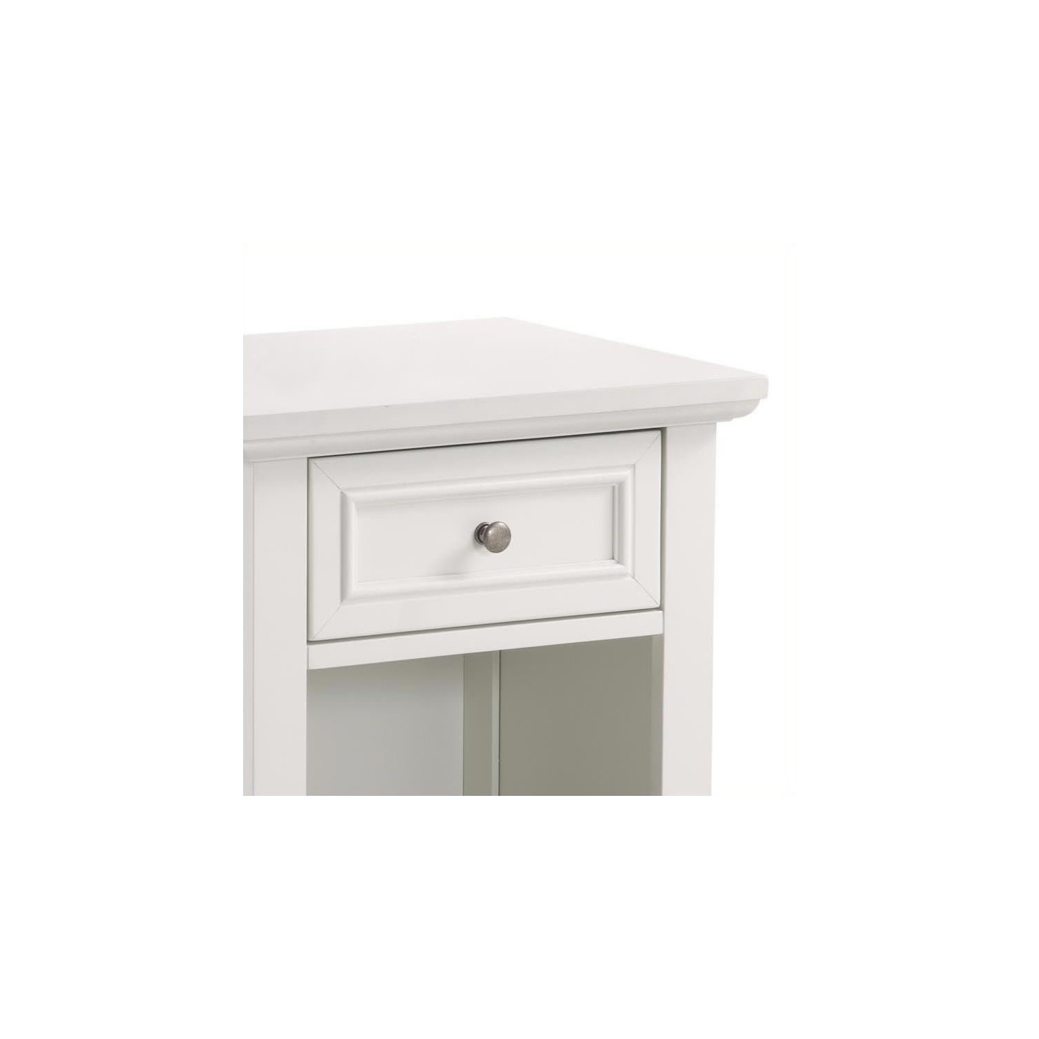 Bowery Hill 1 Drawer Nightstand in Off White