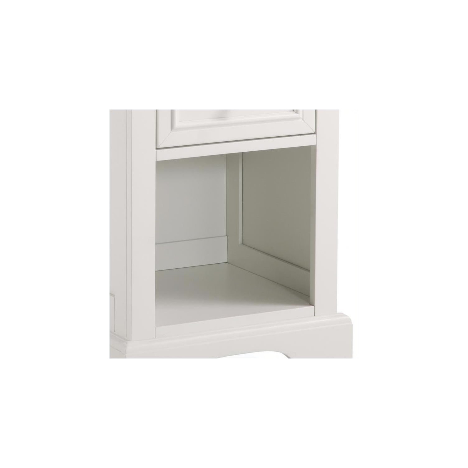 Bowery Hill 1 Drawer Nightstand in Off White