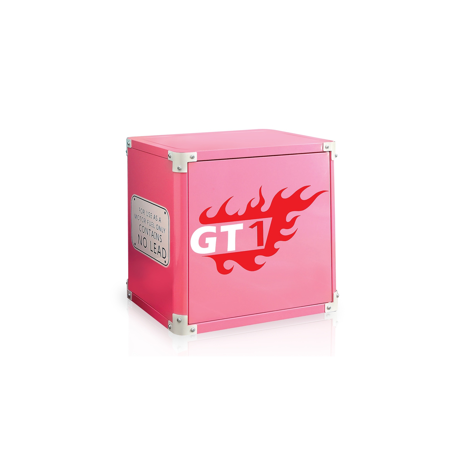 Table de chevet traditionnelle en métal Ramirez de Furniture of America en rose