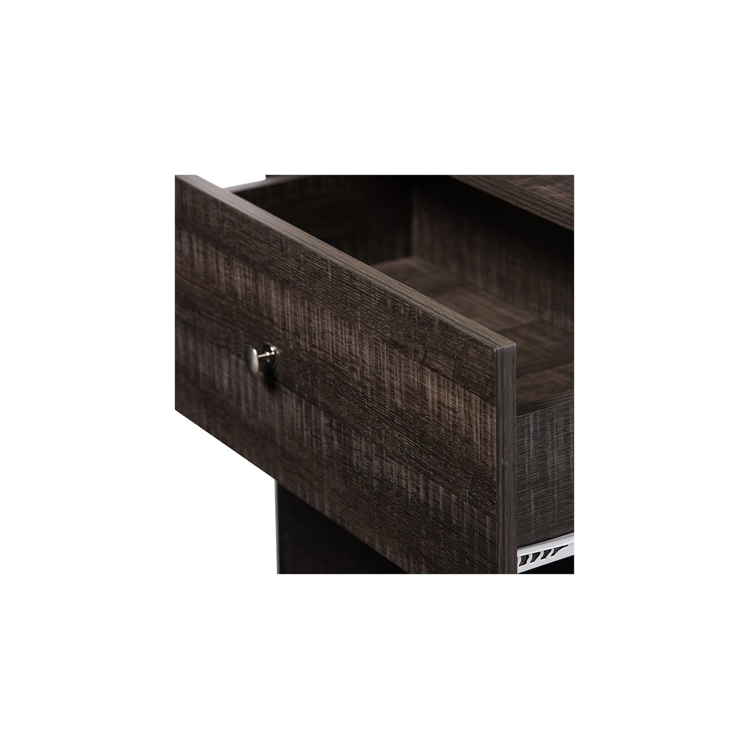 Baxton Studio Decon 3 Drawer Chest in Espresso