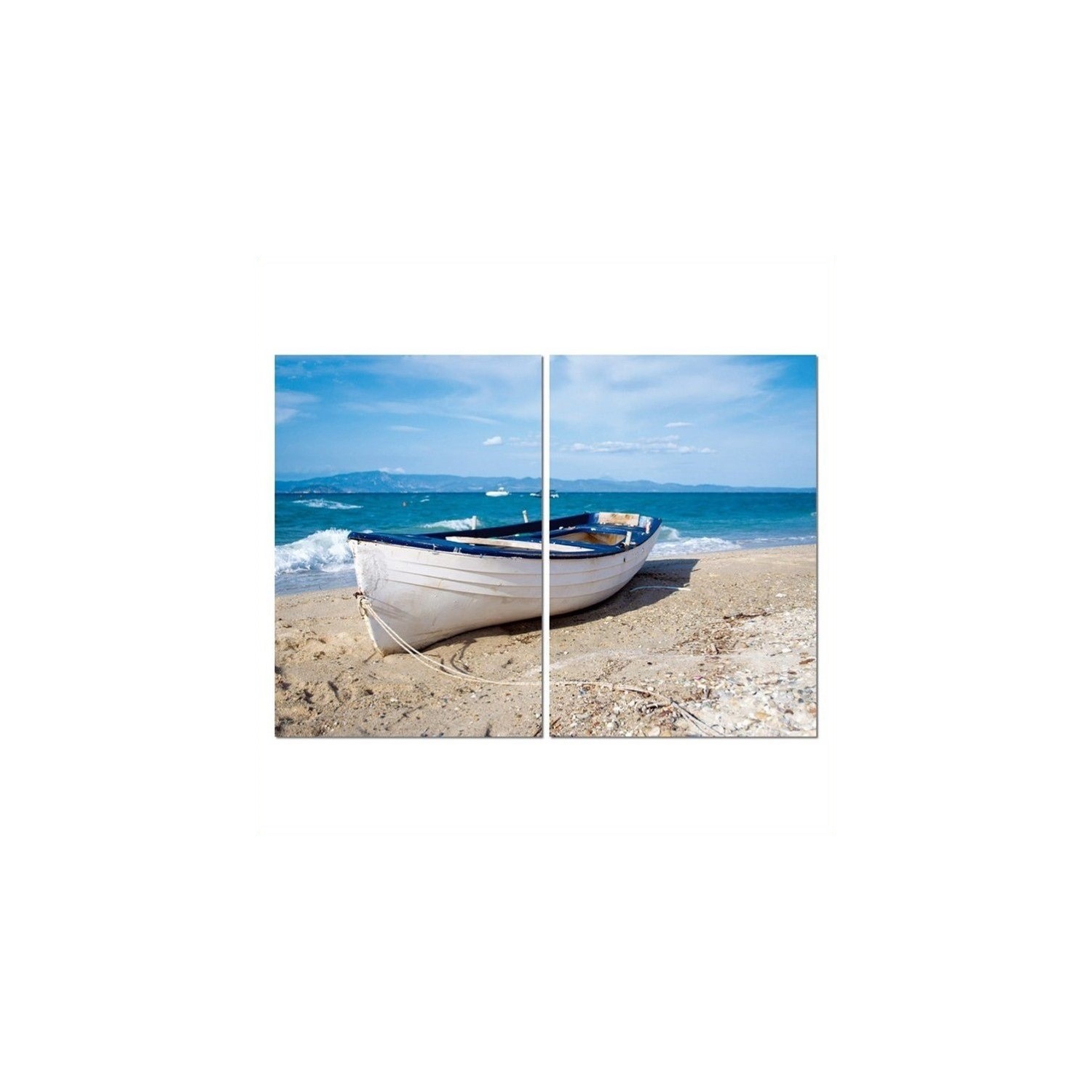 Leisurely Afternoon Mounted Print Diptych in Multicolor