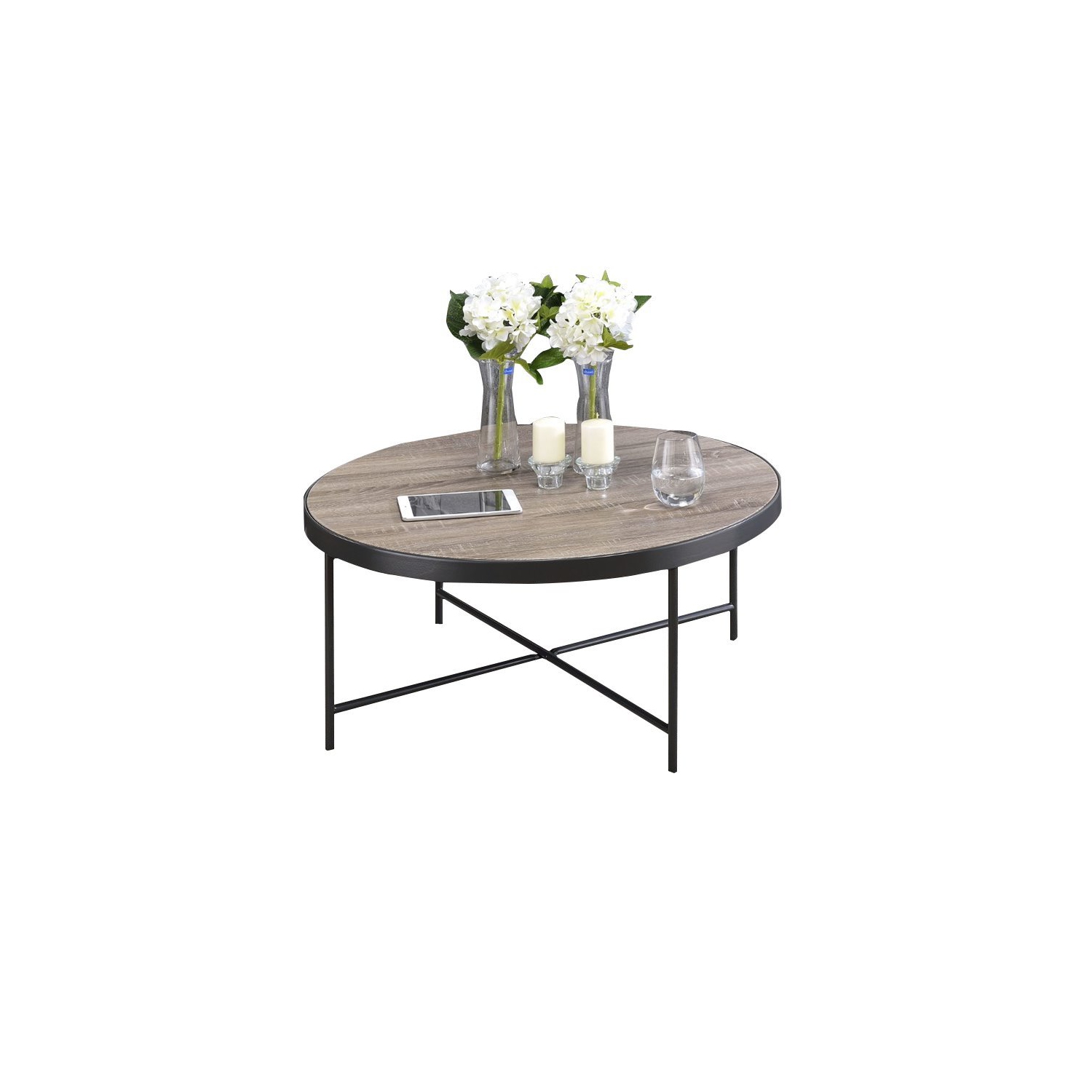 ACME Bage – Table basse en chêne gris vieilli