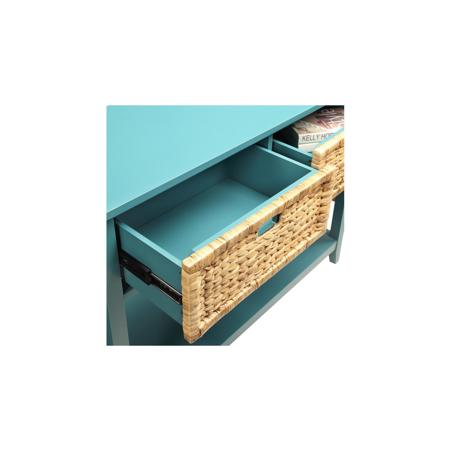 ACME Flavius Console Table in Teal