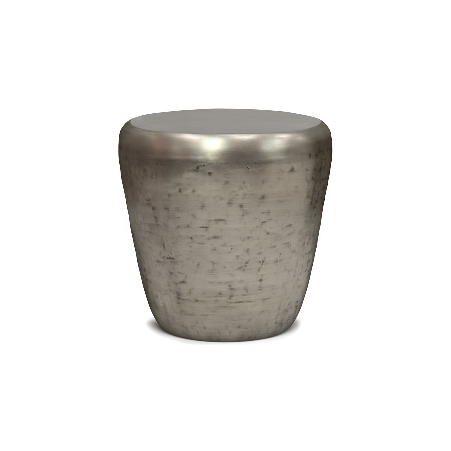 Simpli Home Garvy Industrial 20 " Metal Accent Side Table in Antique Silver