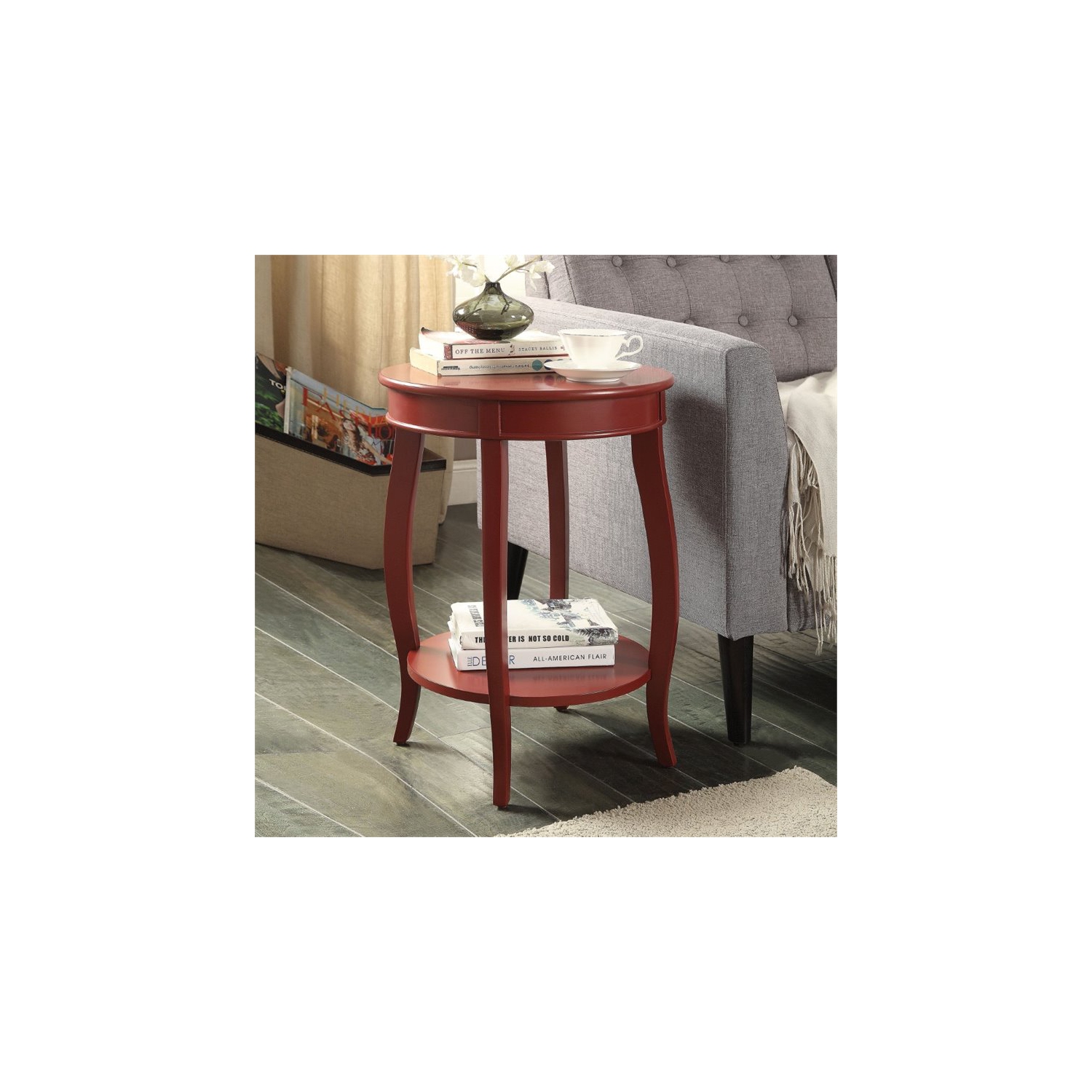 TABLE d’extrémité D’ACME Aberta en rouge