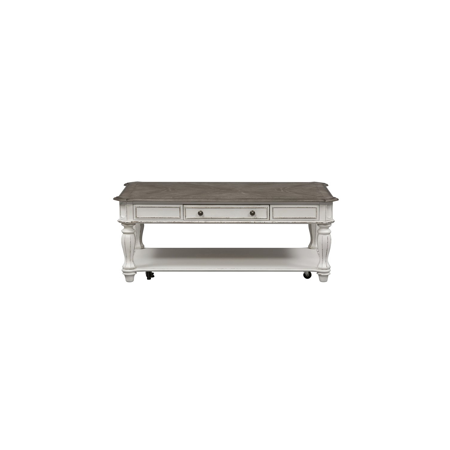 Table basse rectangulaire Magnolia Manor blanc