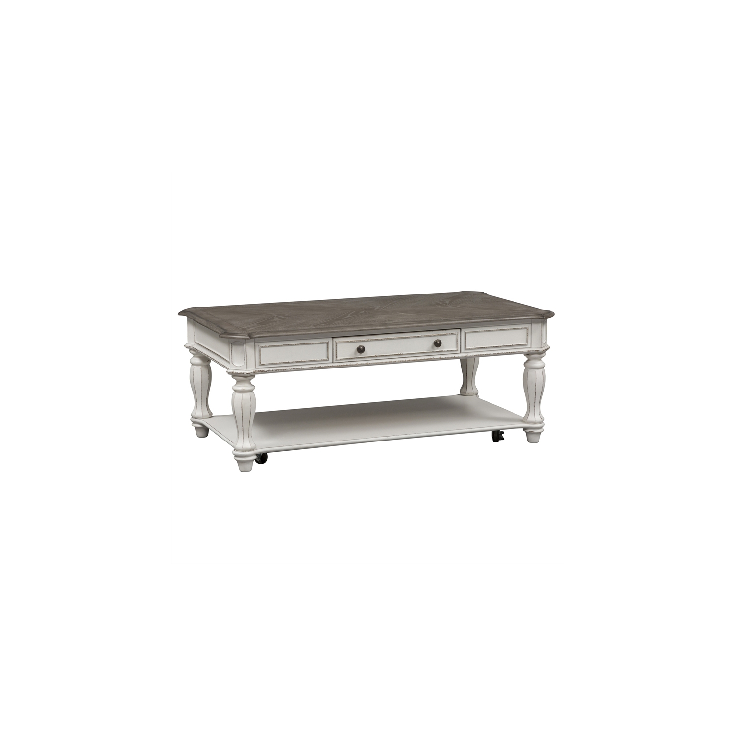 Table basse rectangulaire Magnolia Manor blanc