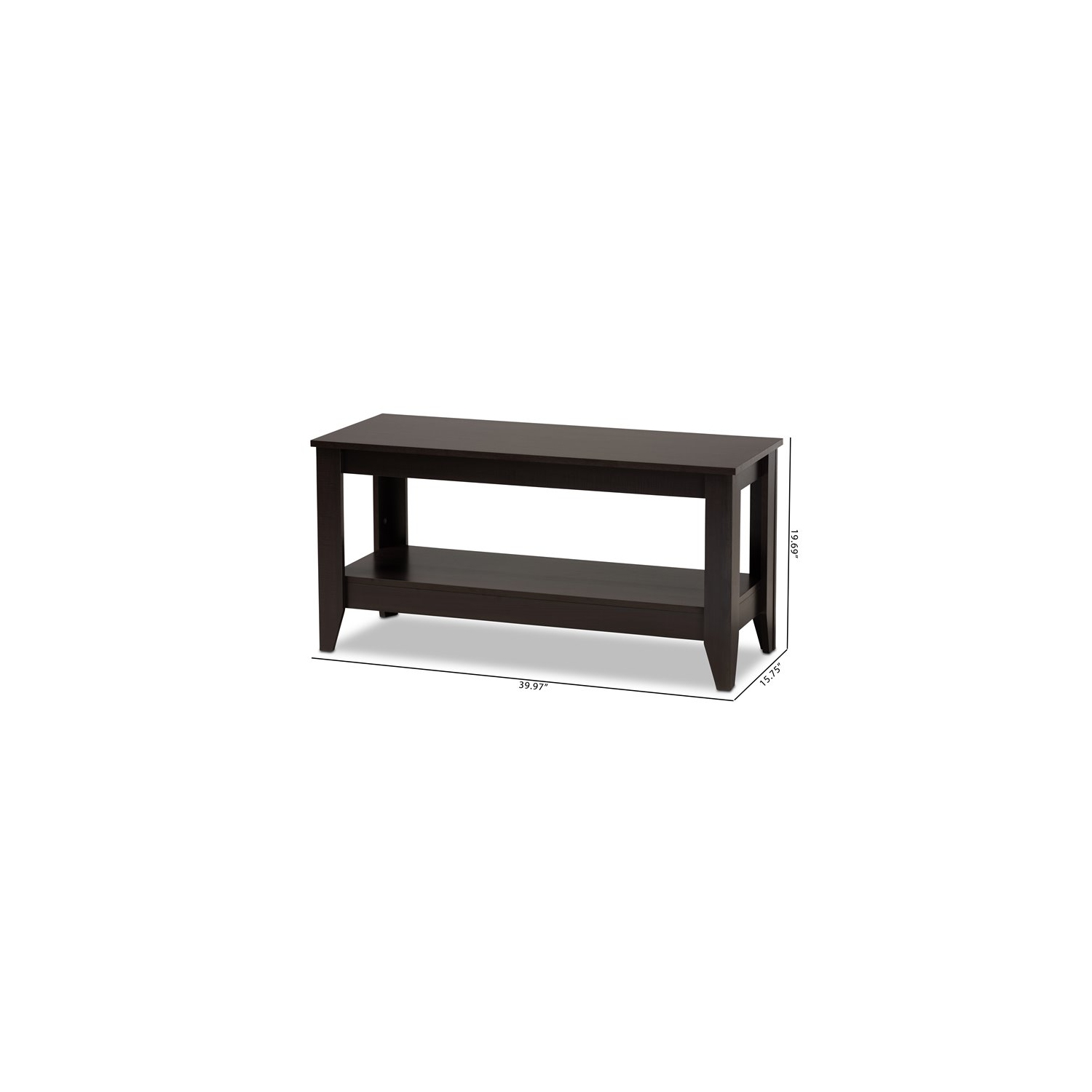 Baxton Studio – Table basse en bois wengé Elada