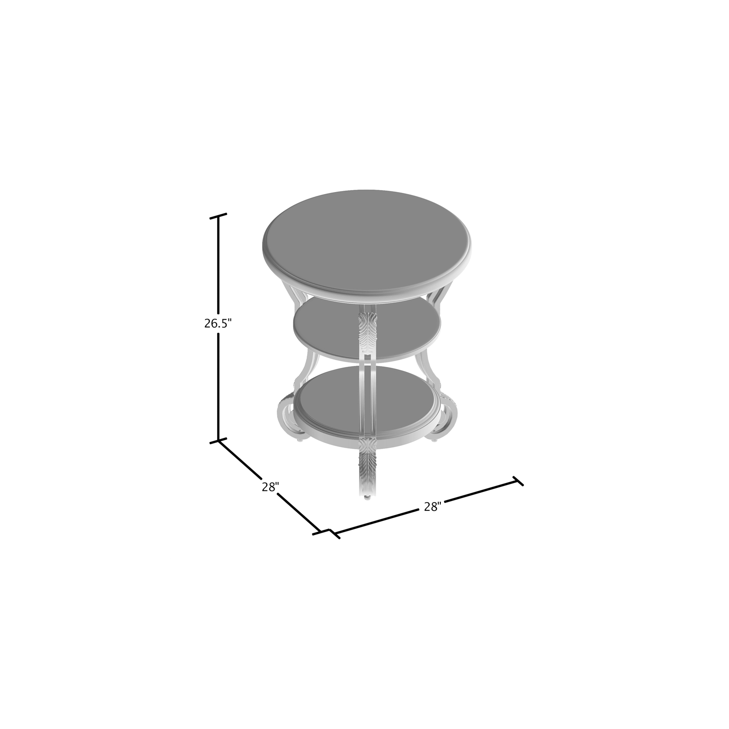 Furniture of America Azea Traditional Wood 1-Shelf End Table in Brown Cherry