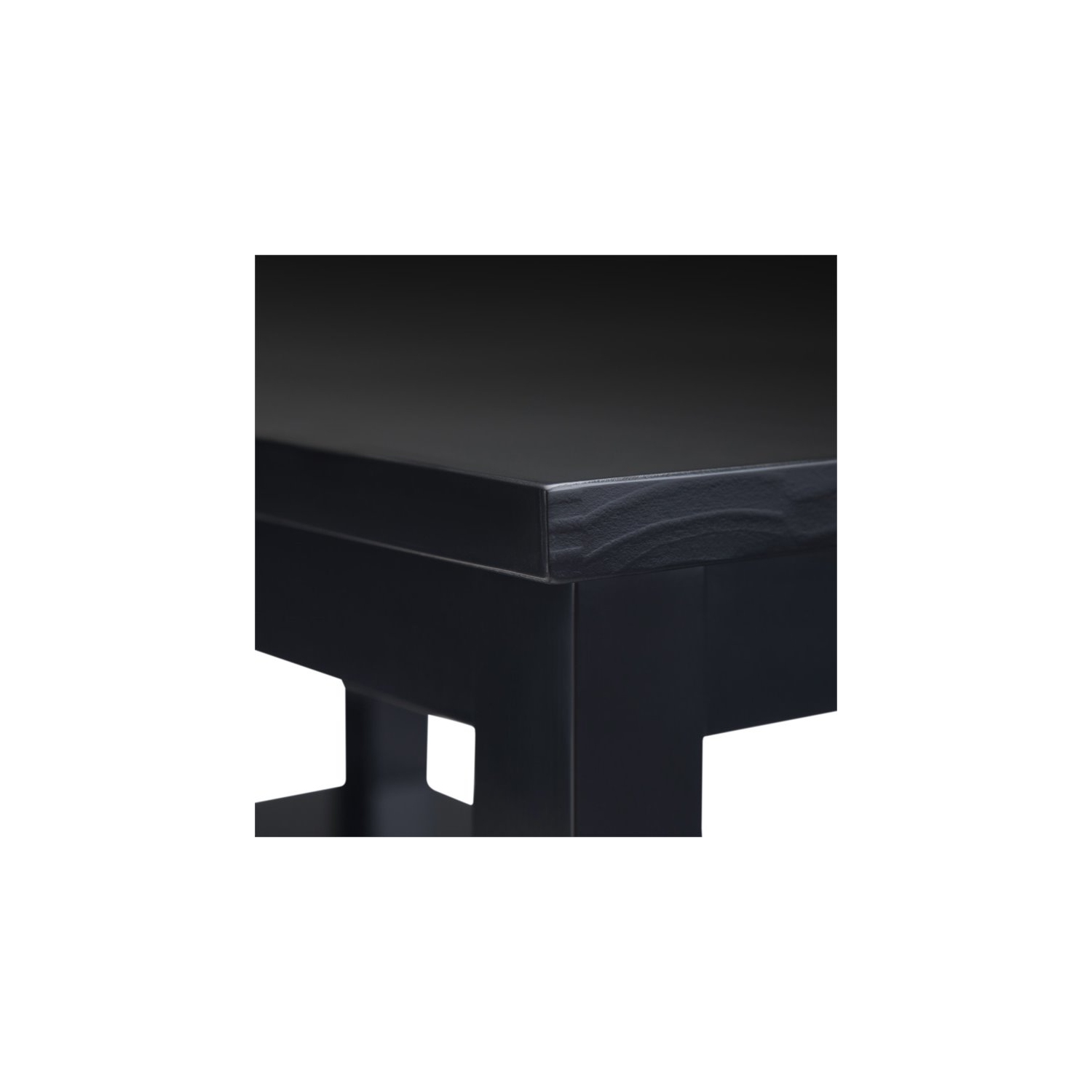 Simpli Home Warm Shaker Wood 14" Rectangle Transitional Narrow Side Table in Black