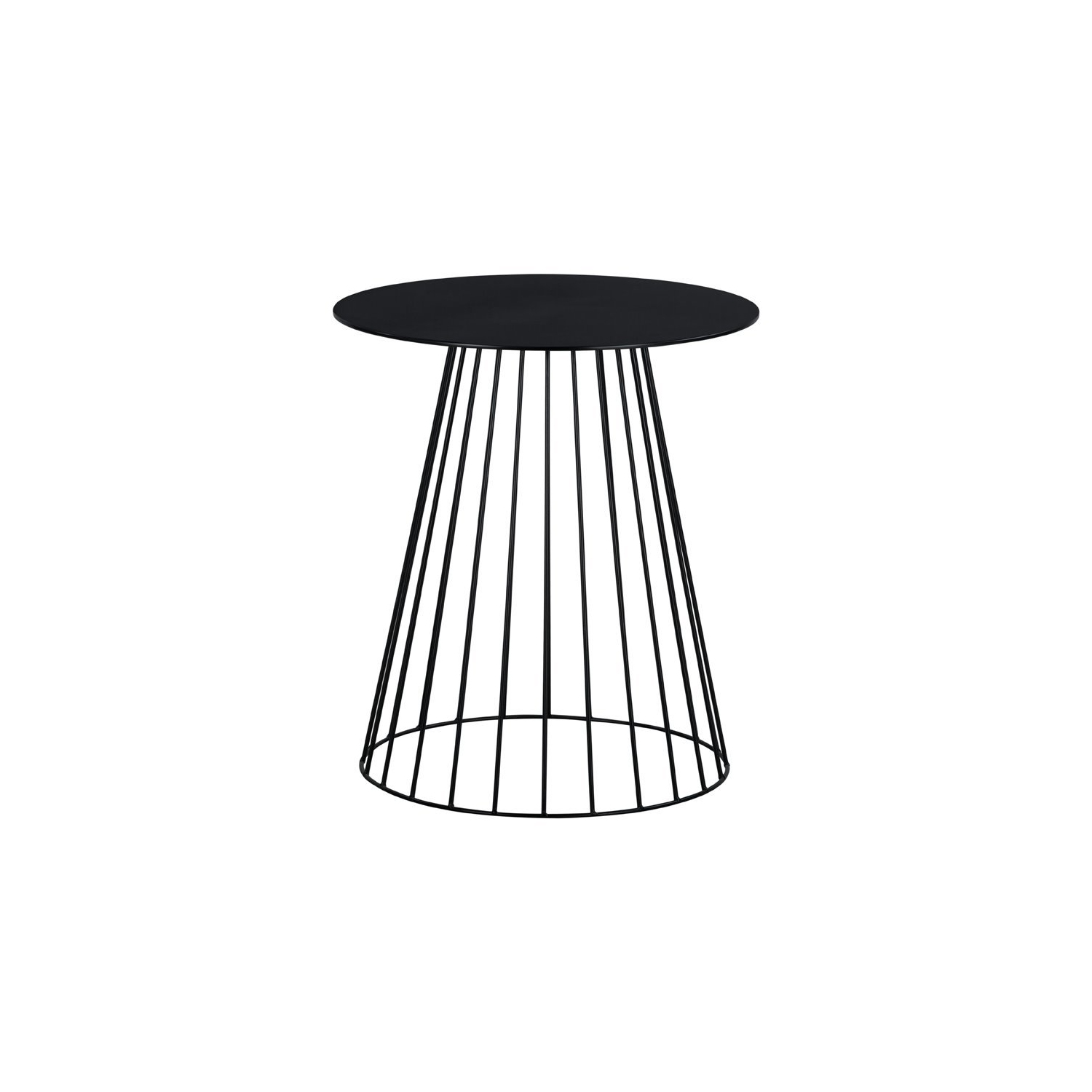 Table d’appoint ronde Element de Serta - Noir minuit