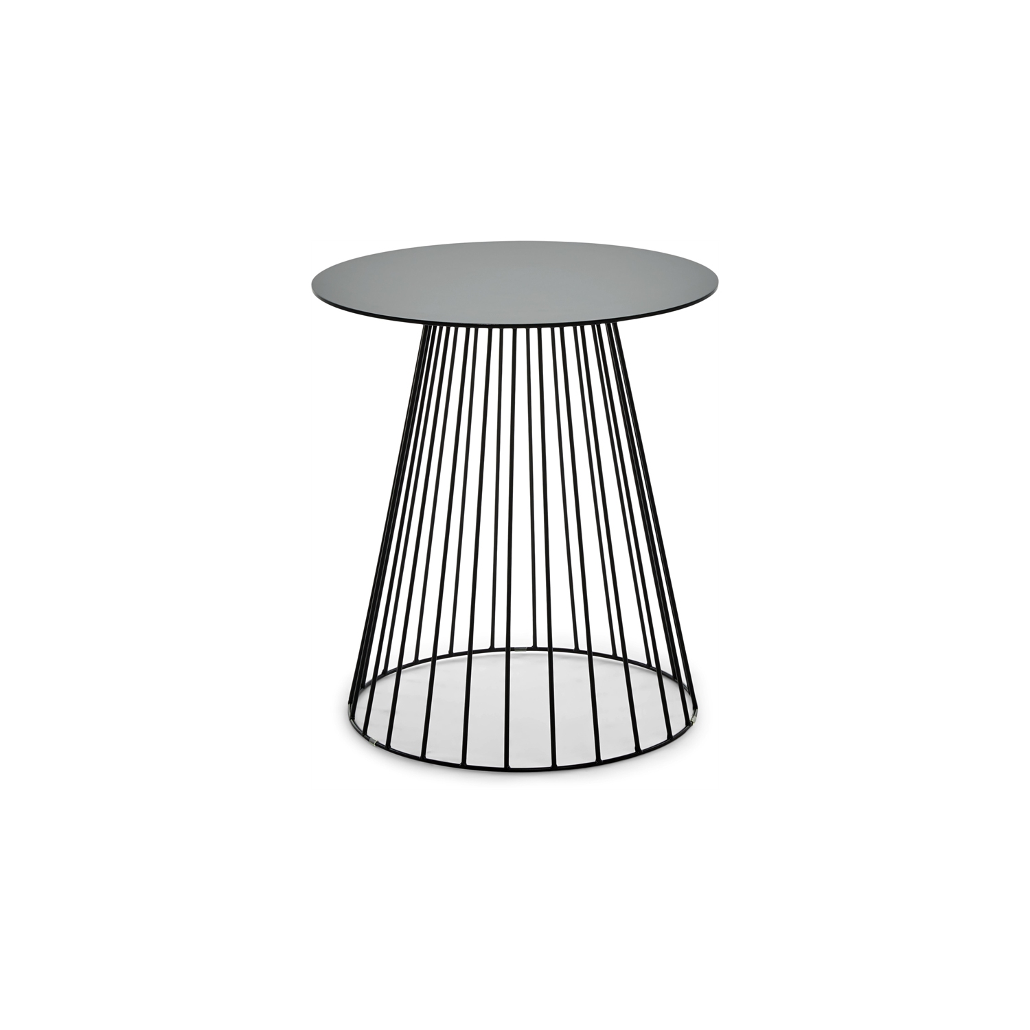 Table d’appoint ronde Element de Serta - Noir minuit