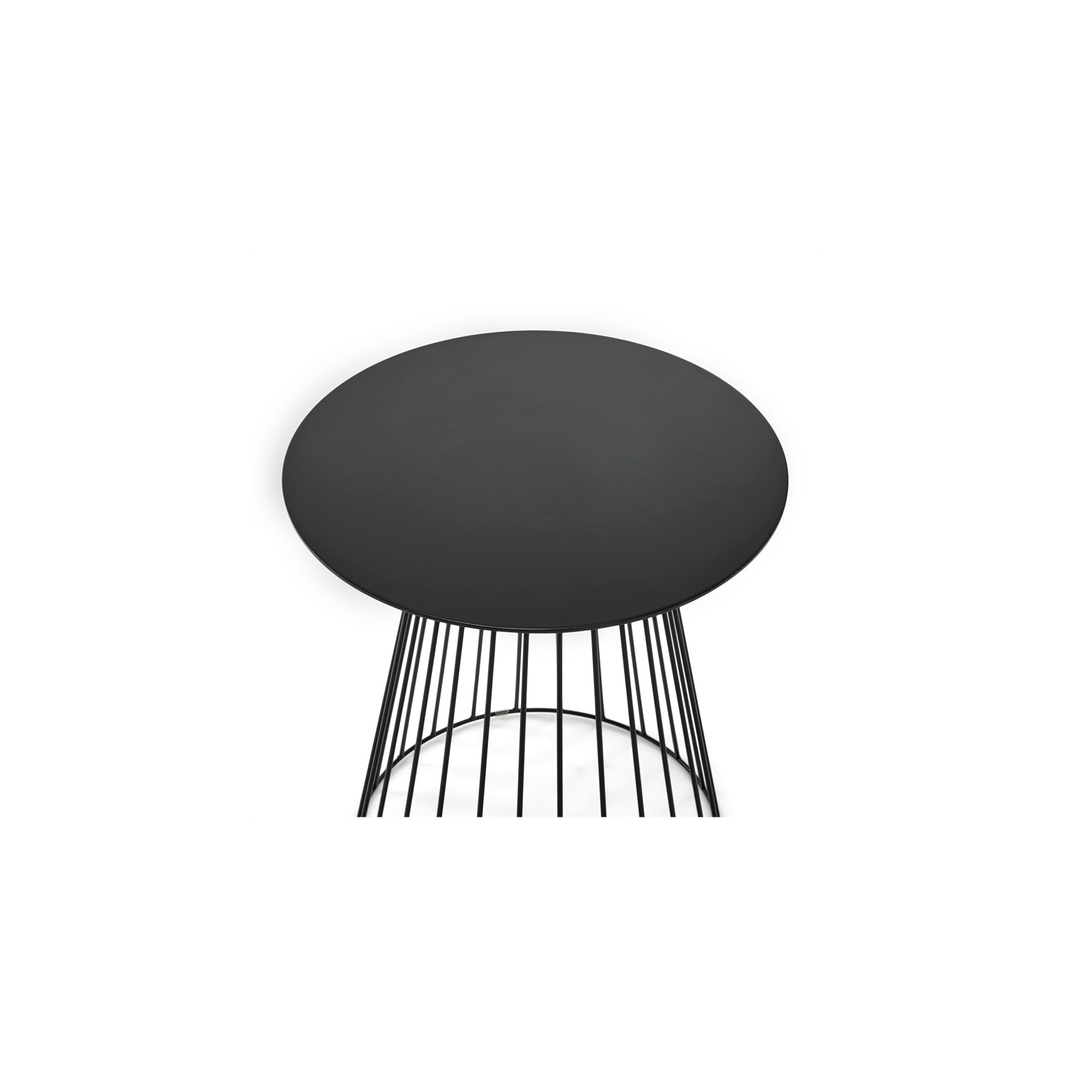 Table d’appoint ronde Element de Serta - Noir minuit